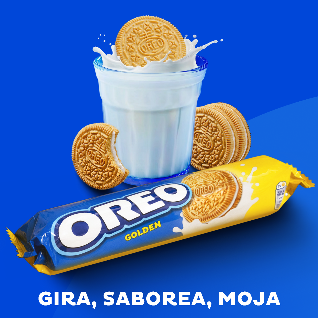 Galleta rellena chocolate golden Oreo 154g