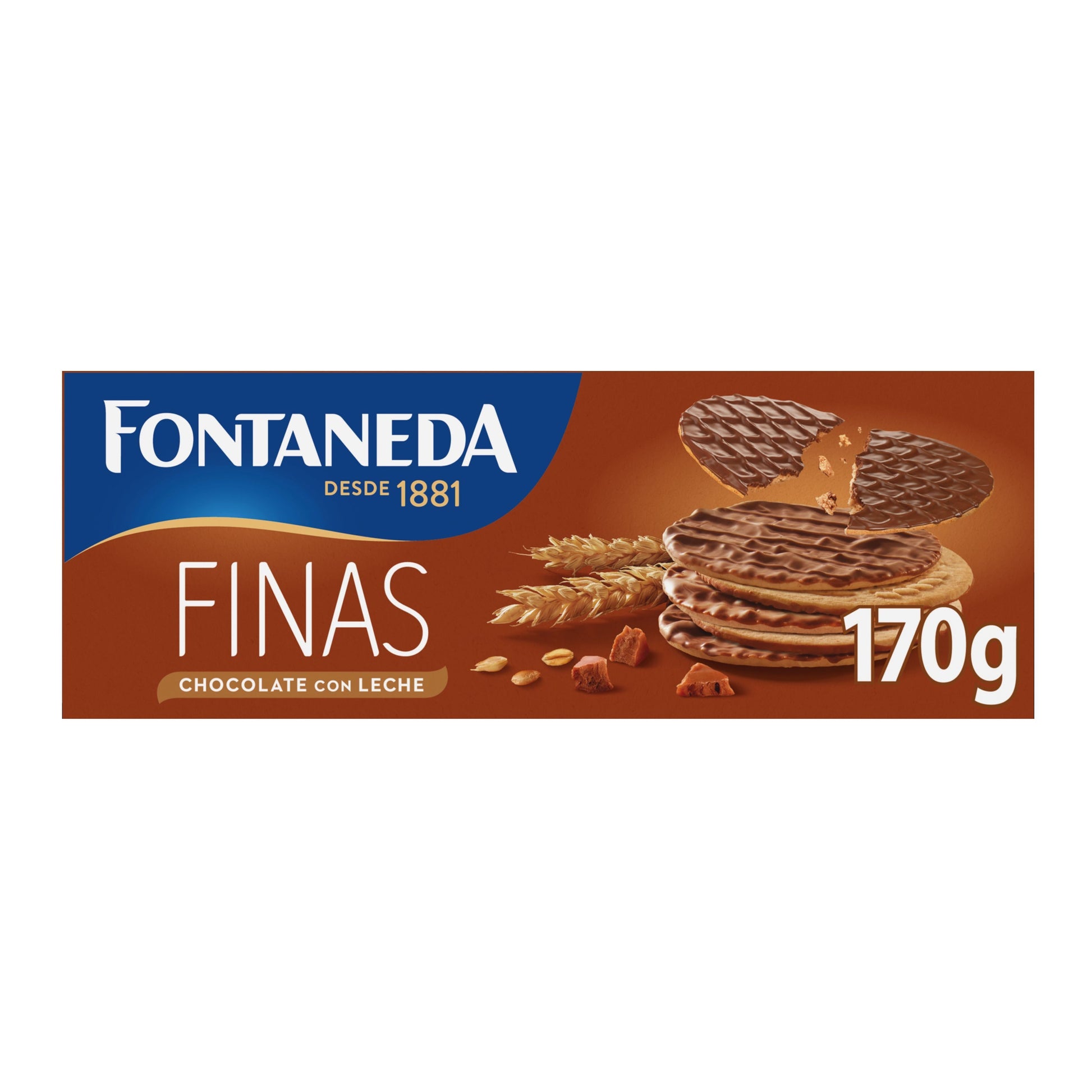 Galleta fina chocolate leche Fontaneda 170g