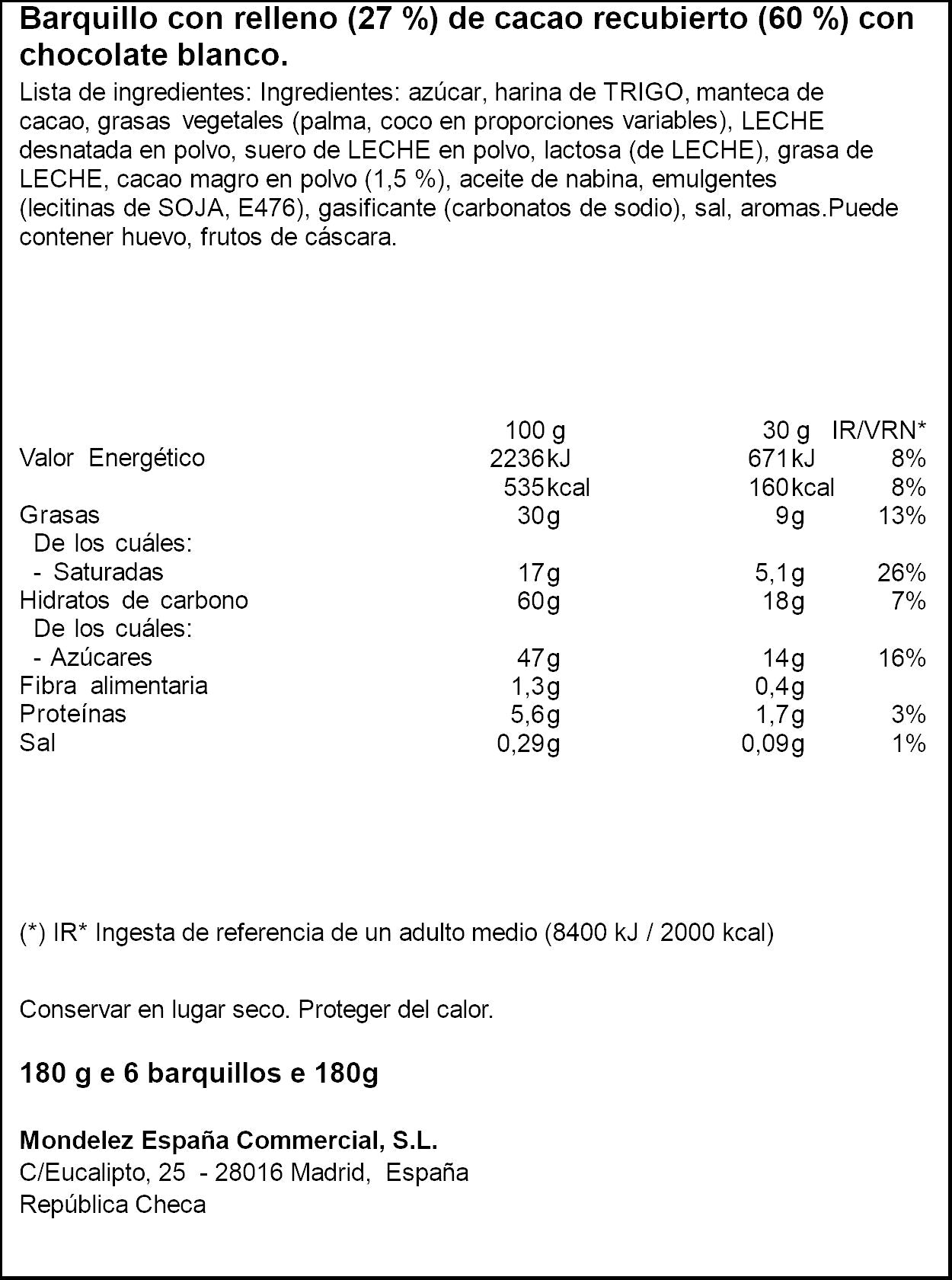 Gall.Milka chwafer white lu 180 white Milka 180g