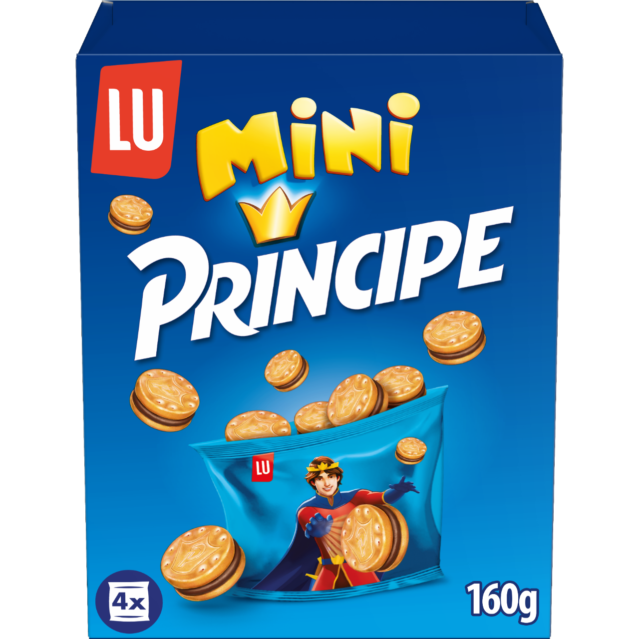 Galleta rellena mini Príncipe p4 40g/u