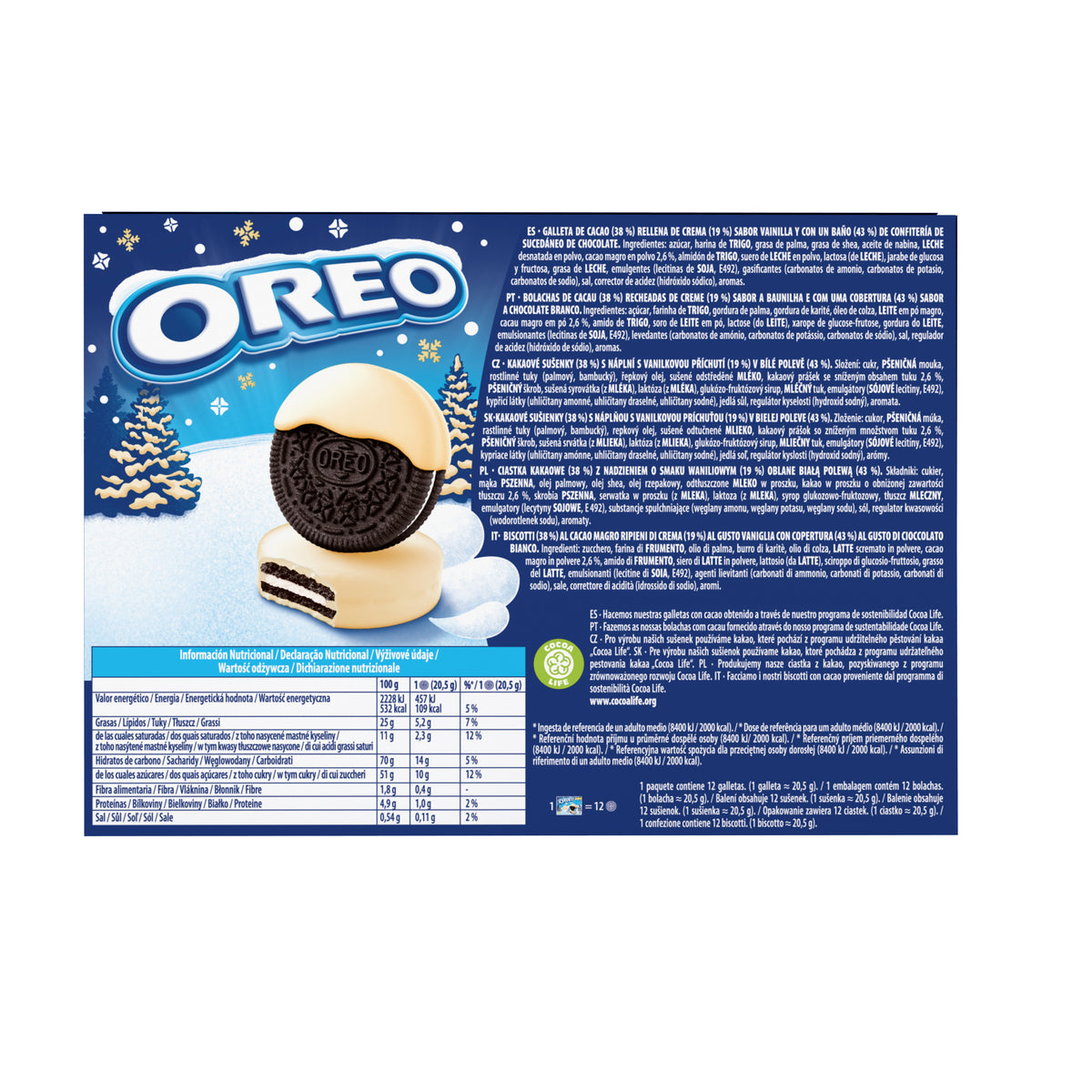 Galleta chocolate rellena chocolate blanco Oreo 246g