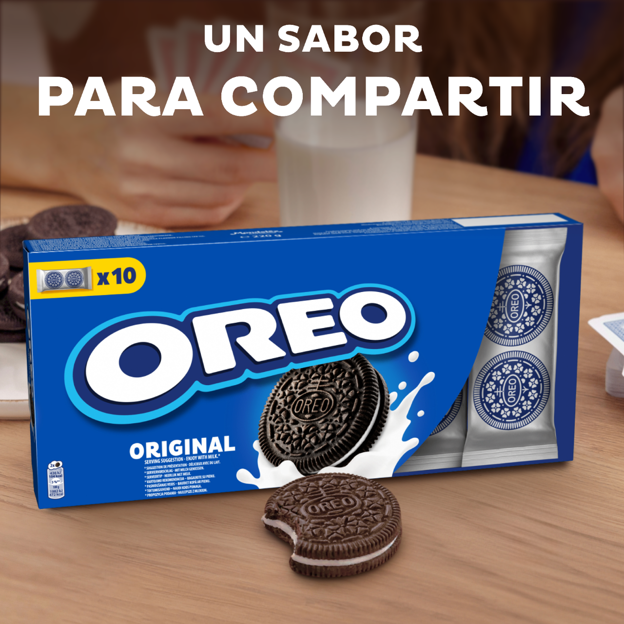 Galleta chocolate rellena caja Oreo 220g