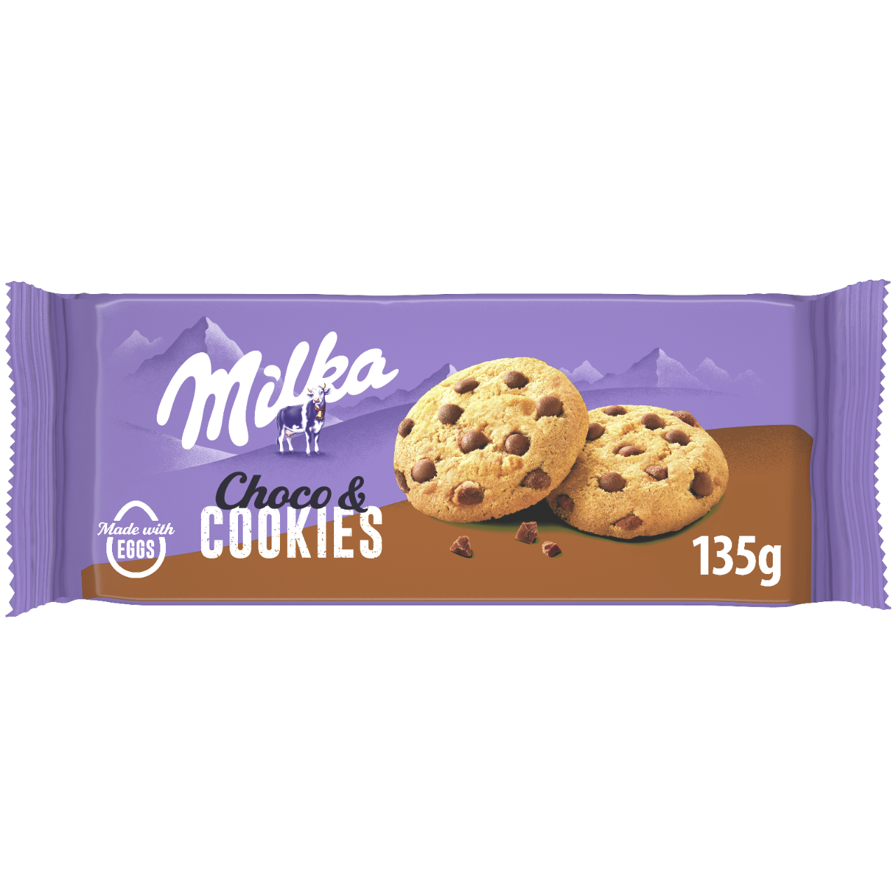 Galleta c/pepitas chocolate Milka 135g
