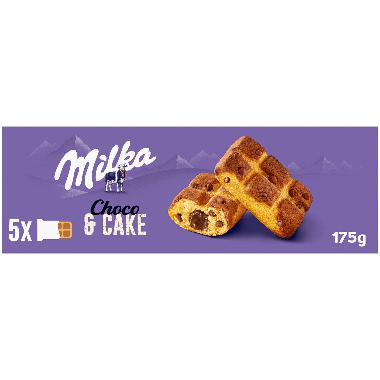 GALLETA RELLENA CAKE & CHOC MILKA P5 175G