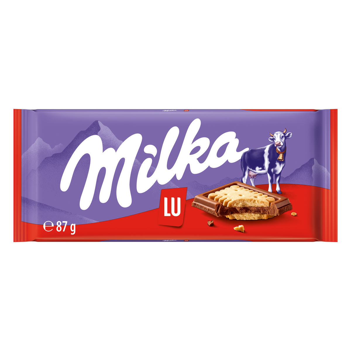 Chocolate c/galleta lu Milka 87g
