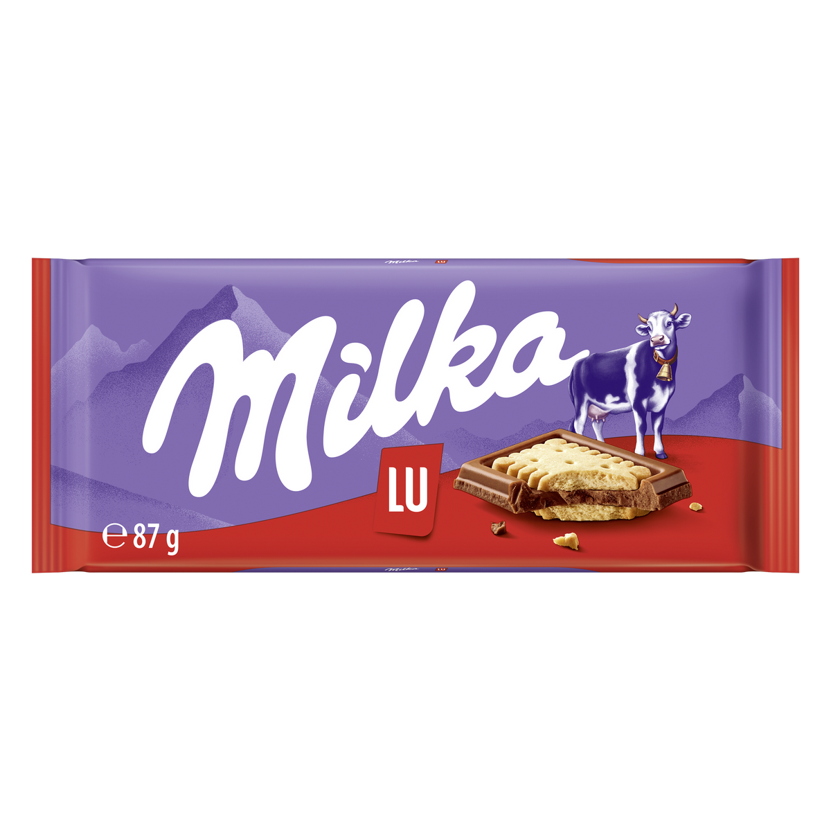 Chocolate c/galleta lu Milka 87g