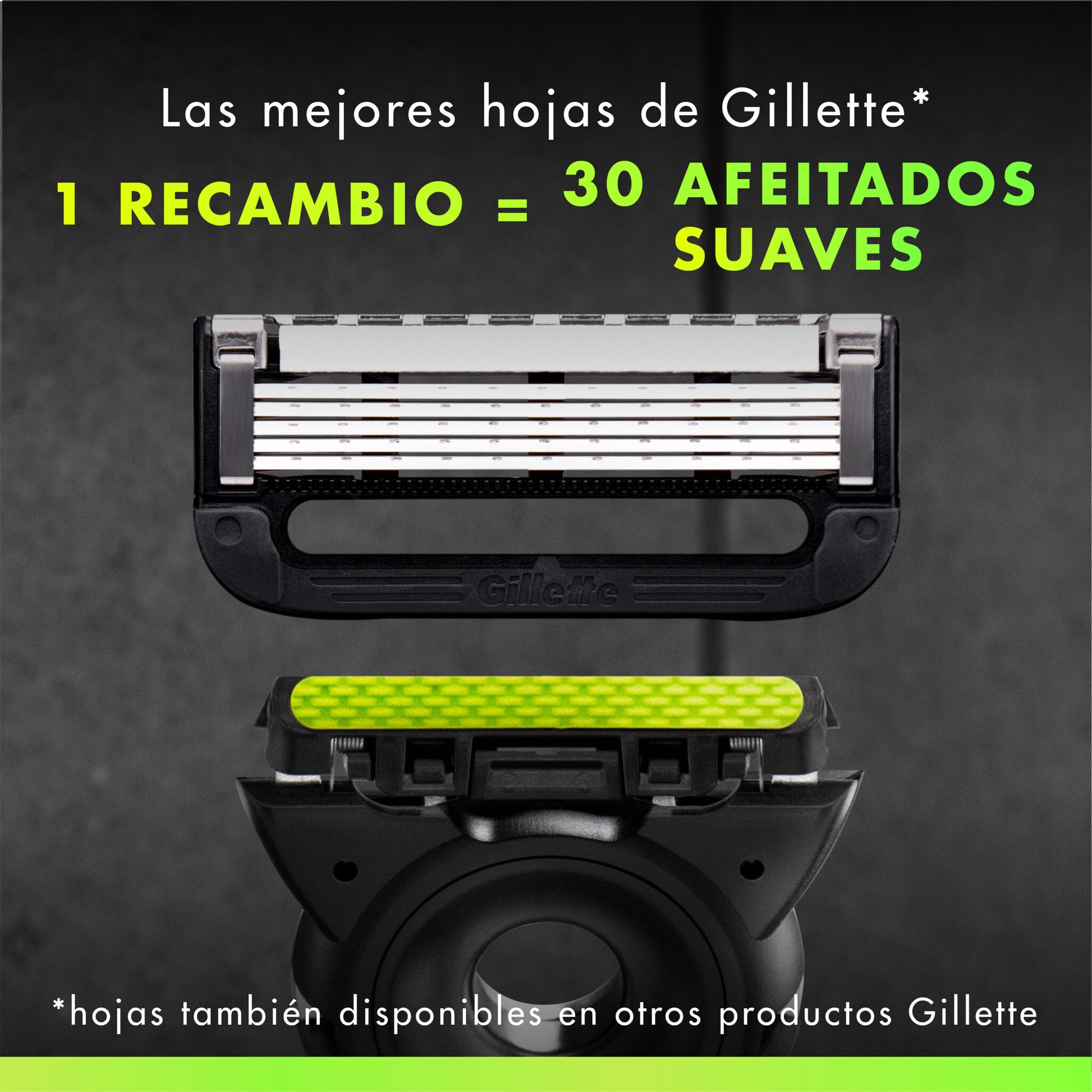 Recambio maquinilla labs Gillette fusion5 4u