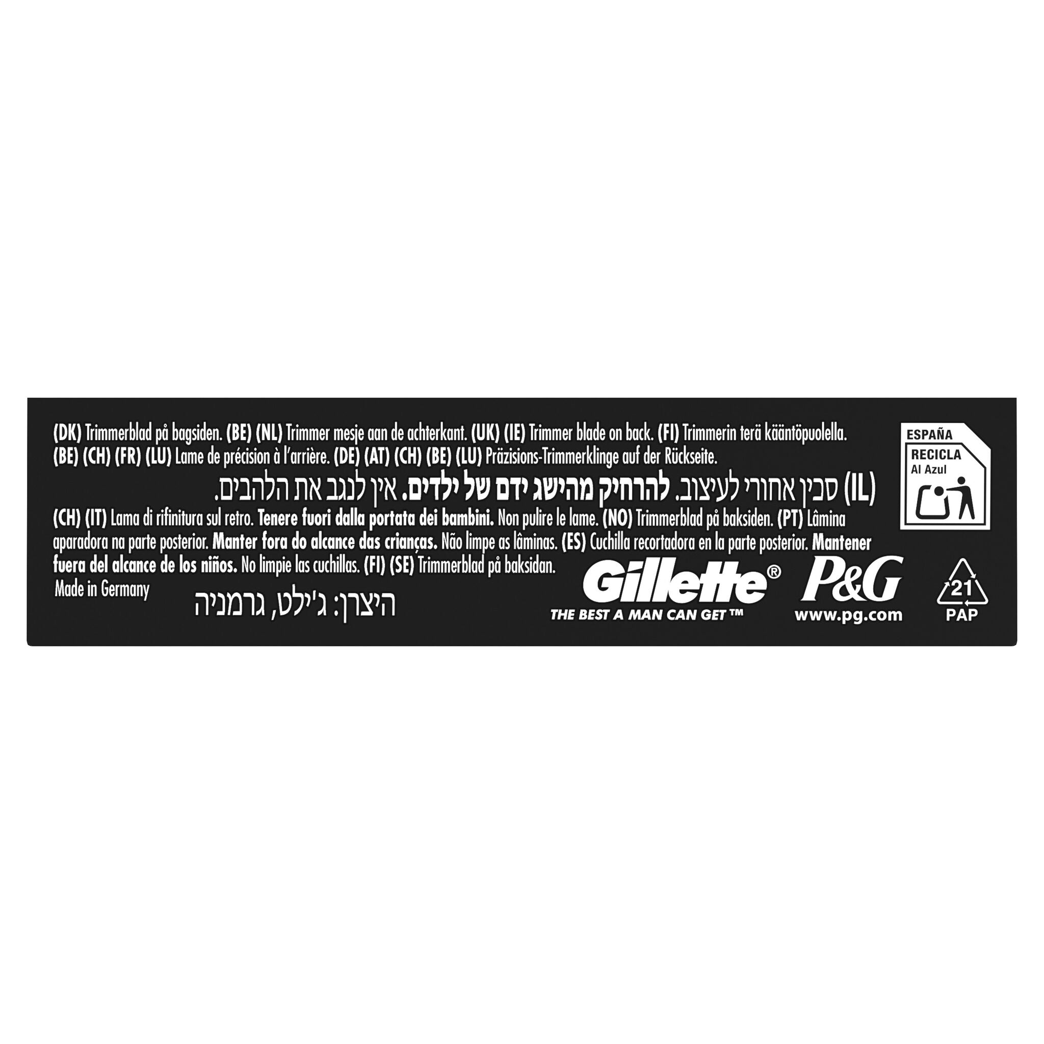 Recambio maquinilla labs Gillette fusion5 4u