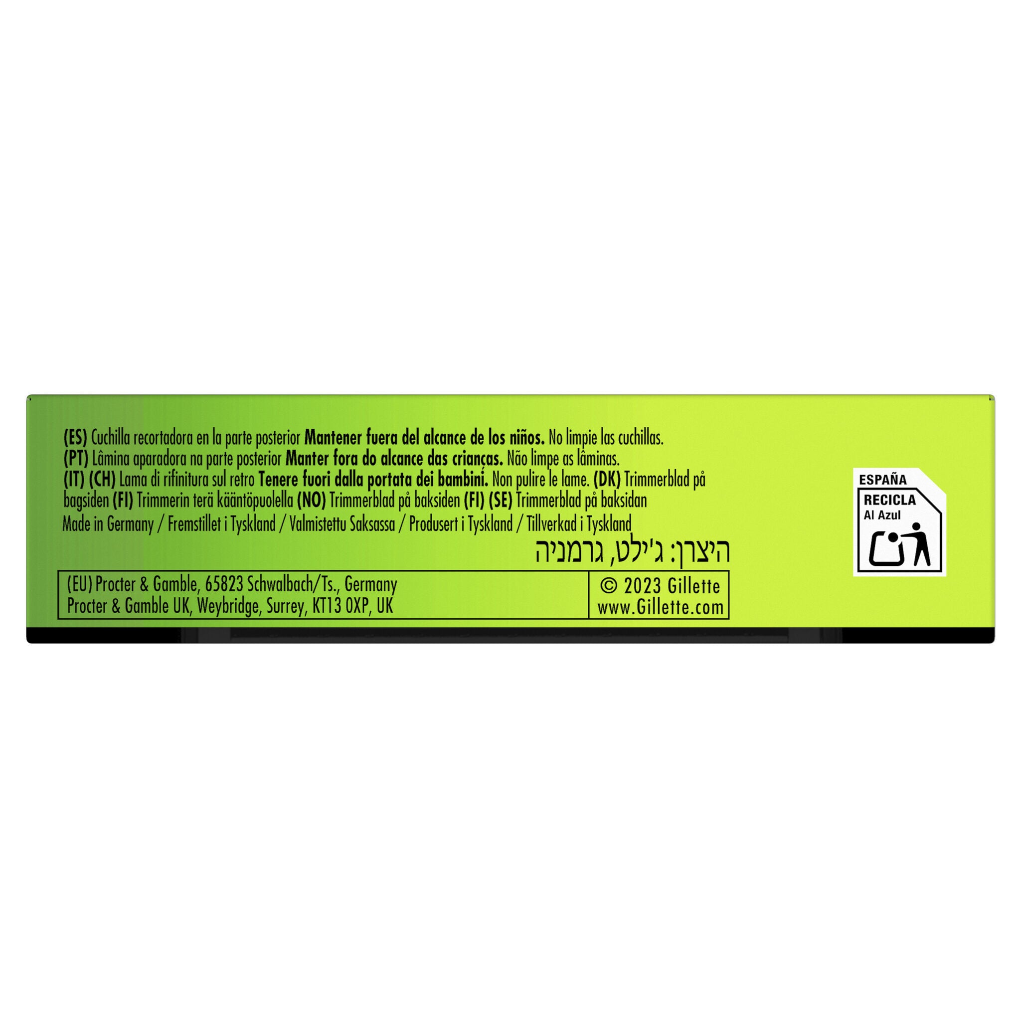 Recambio maquinilla labs Gillette fusion5 4u