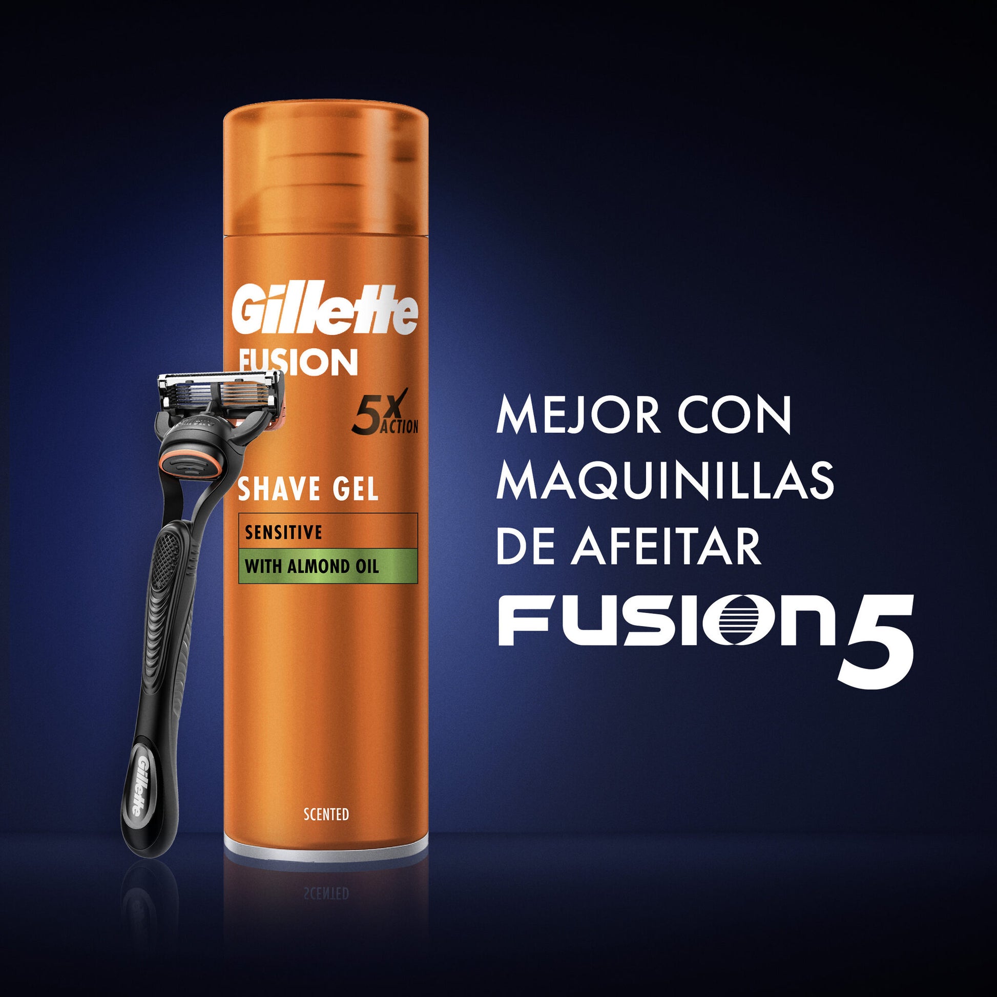 Gel fusion piel sensible Gillette 200ml