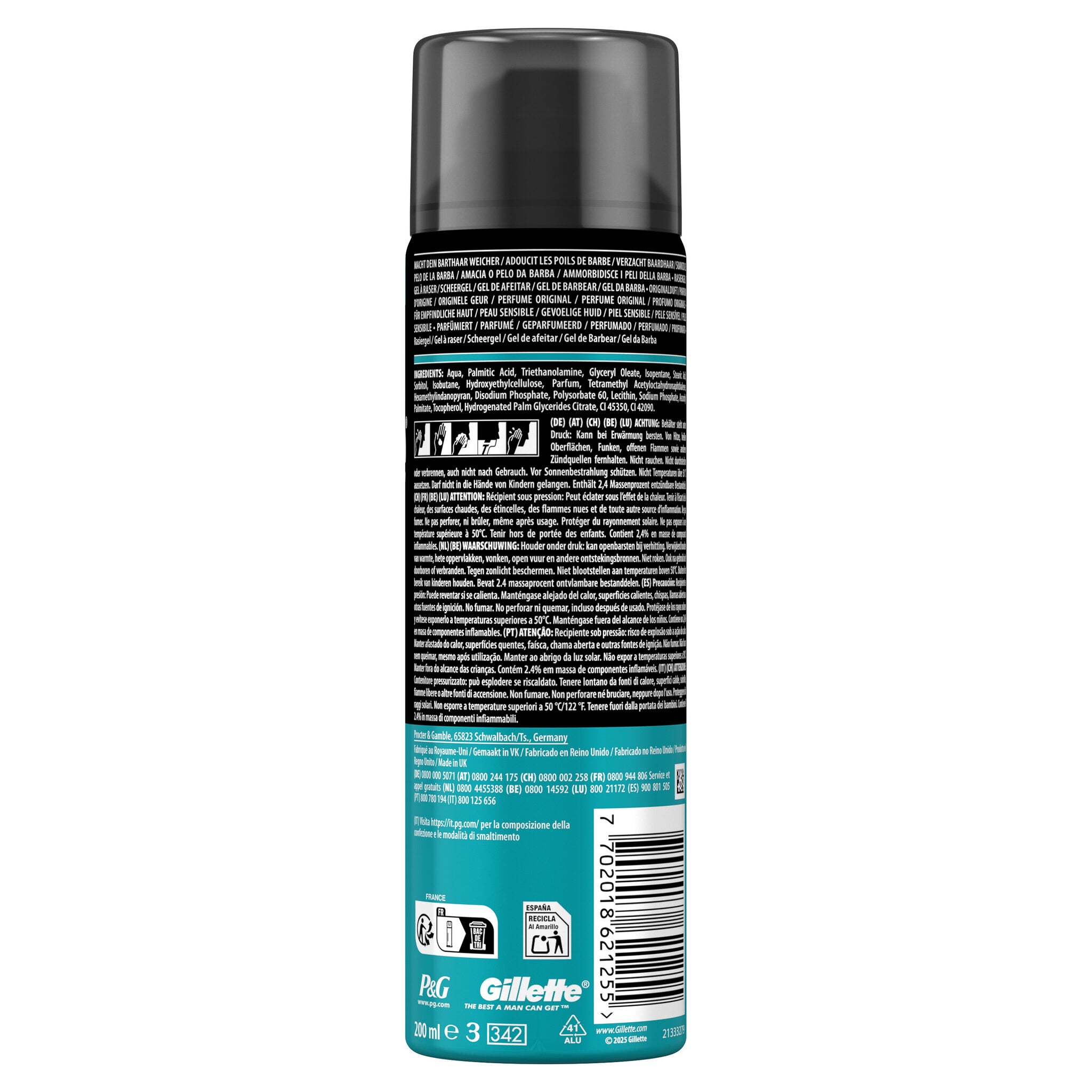 Gel afeitado piel sensibles Guillette 200ml