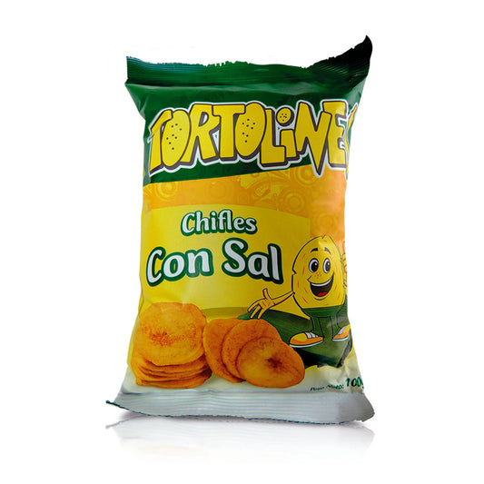 Snack de chifles hojuelas plat c/sal Tortolines 100g La Despensa