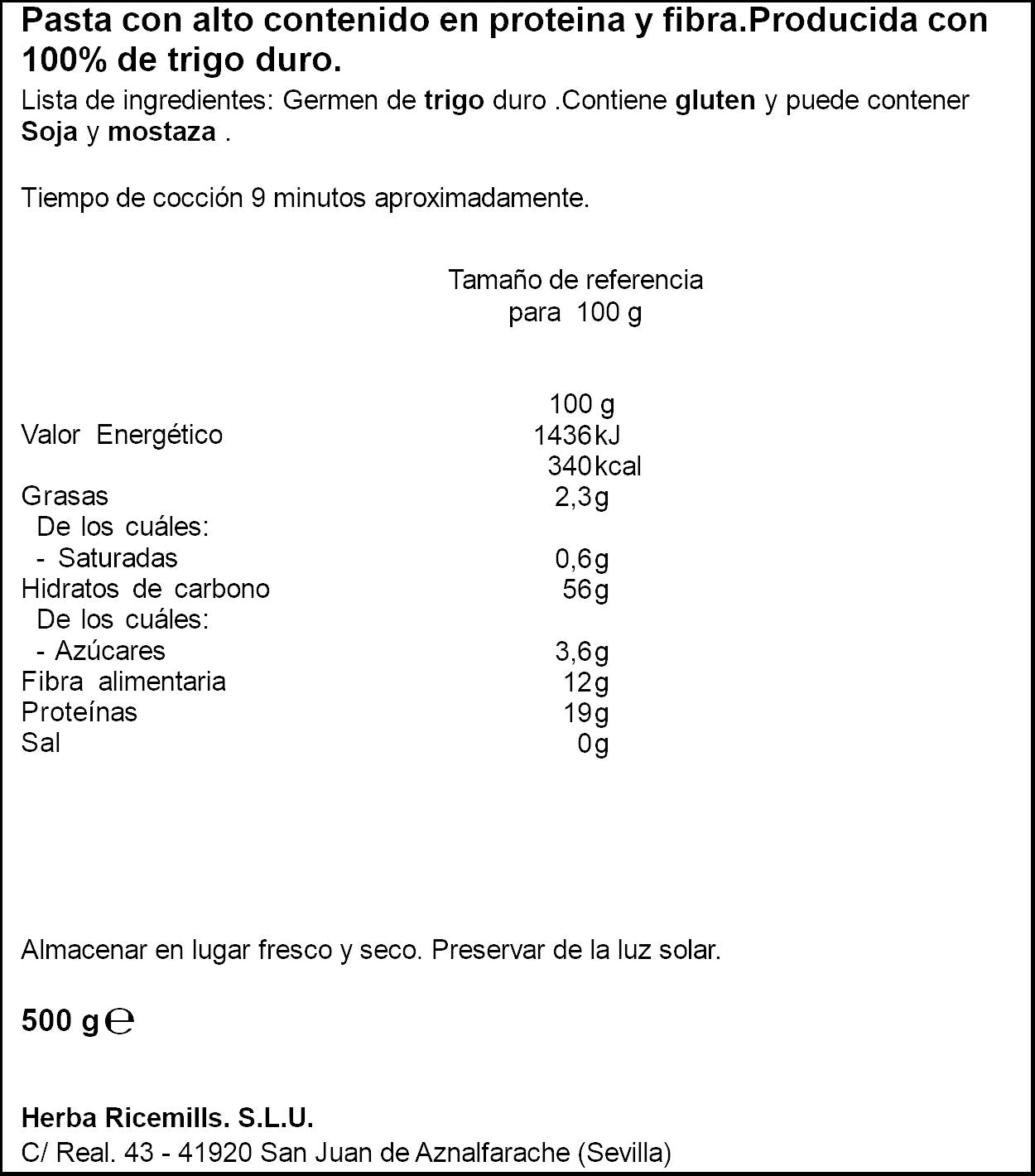 Penne rigate proteina Garofalo 500g