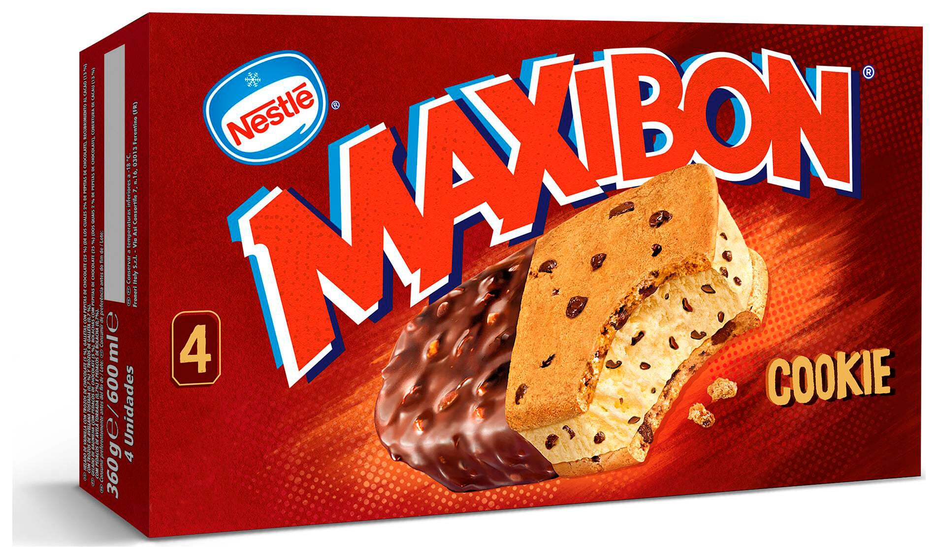 Sandwich cookie maxibon Nestle p4x150ml
