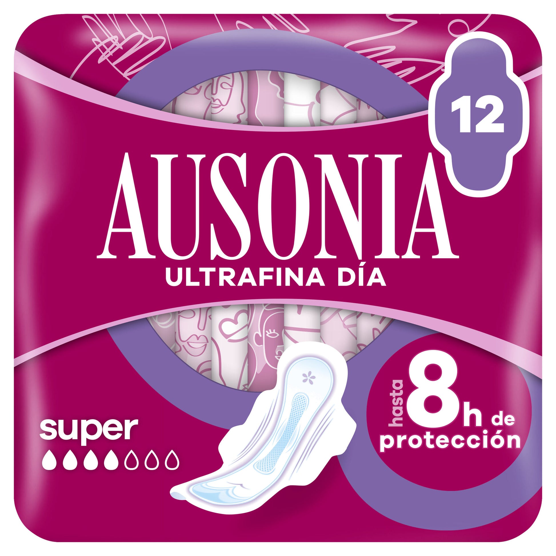 Compresa super alas air dry Ausonia 12u