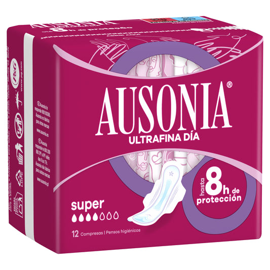 Compresa super alas air dry Ausonia 12u La Despensa