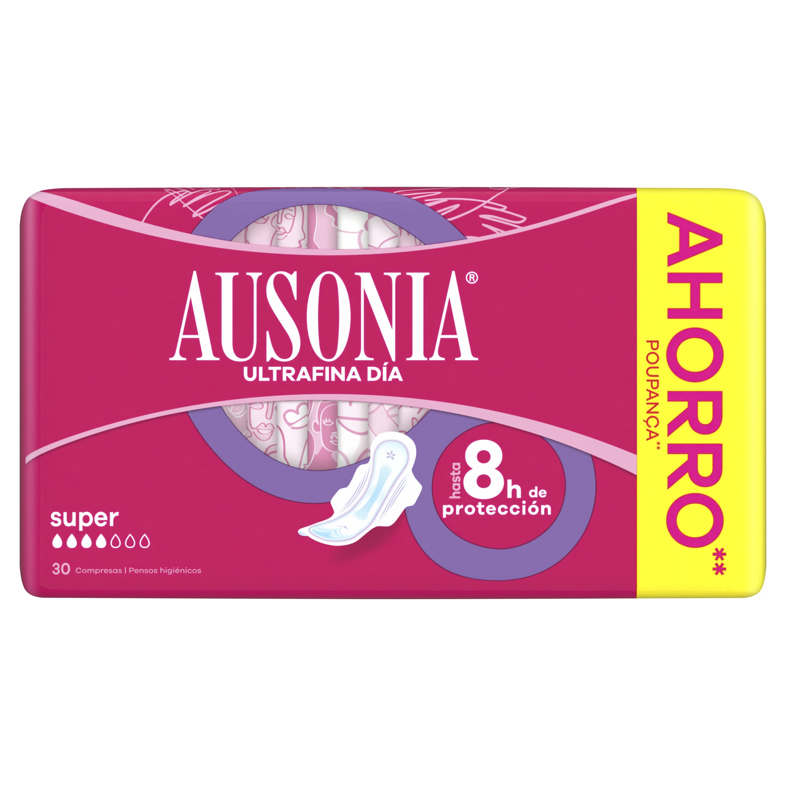 Compresas super alas Ausonia 30u