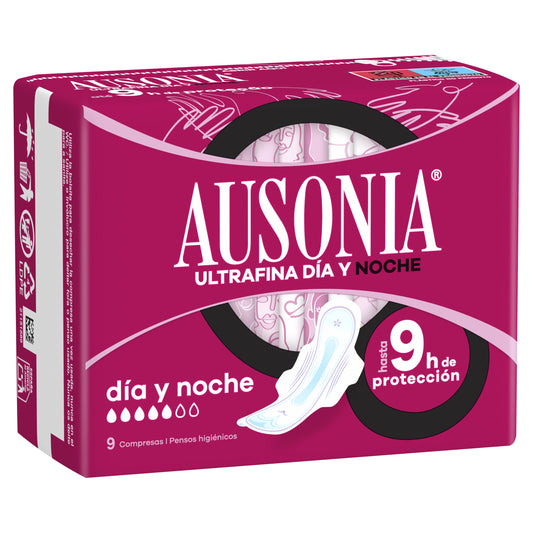 Compresa noche alas air dry Ausonia 9u La Despensa