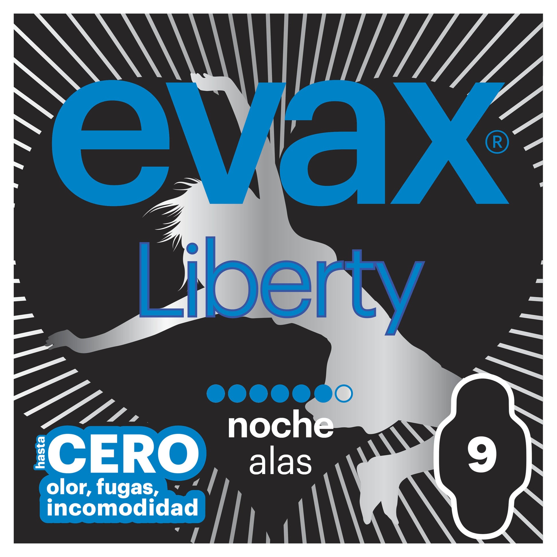 Compresa noche alas liberty Evax 9u
