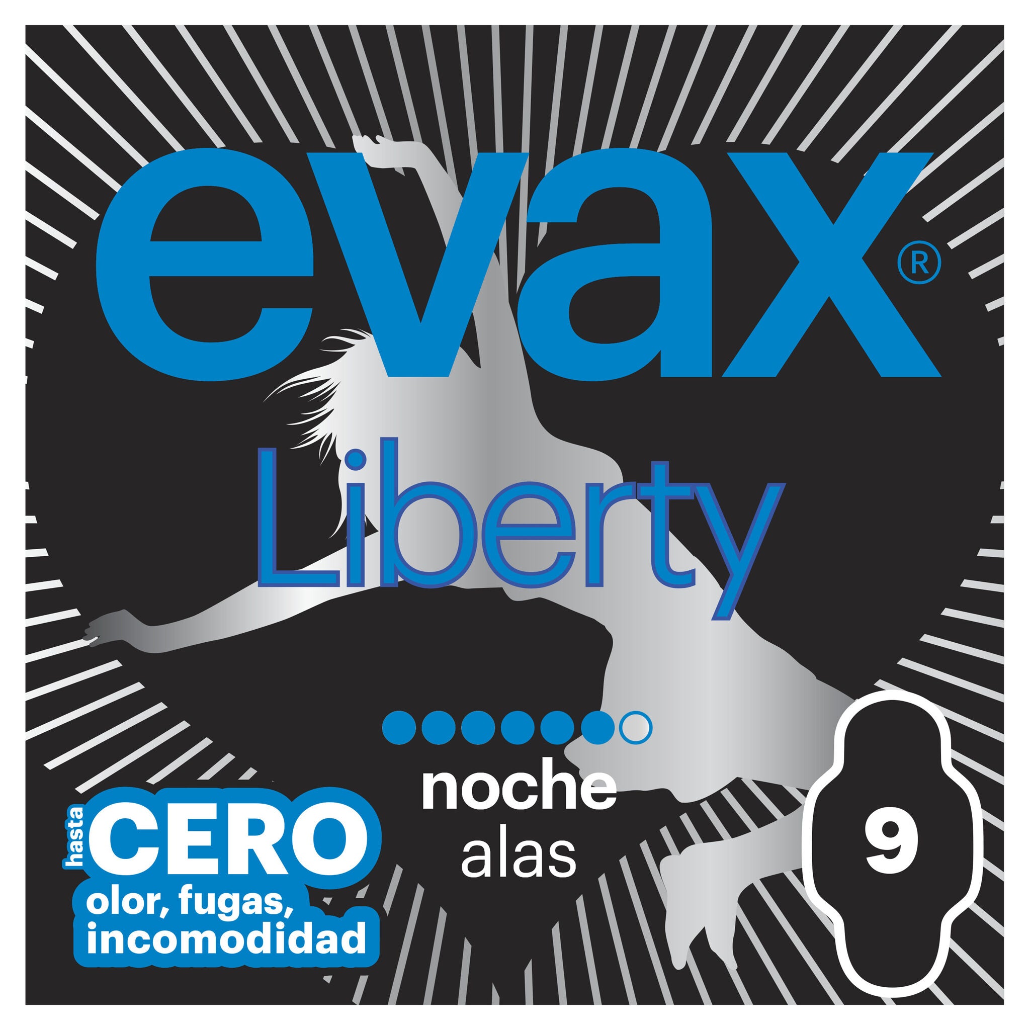 Compresa noche alas liberty Evax 9u