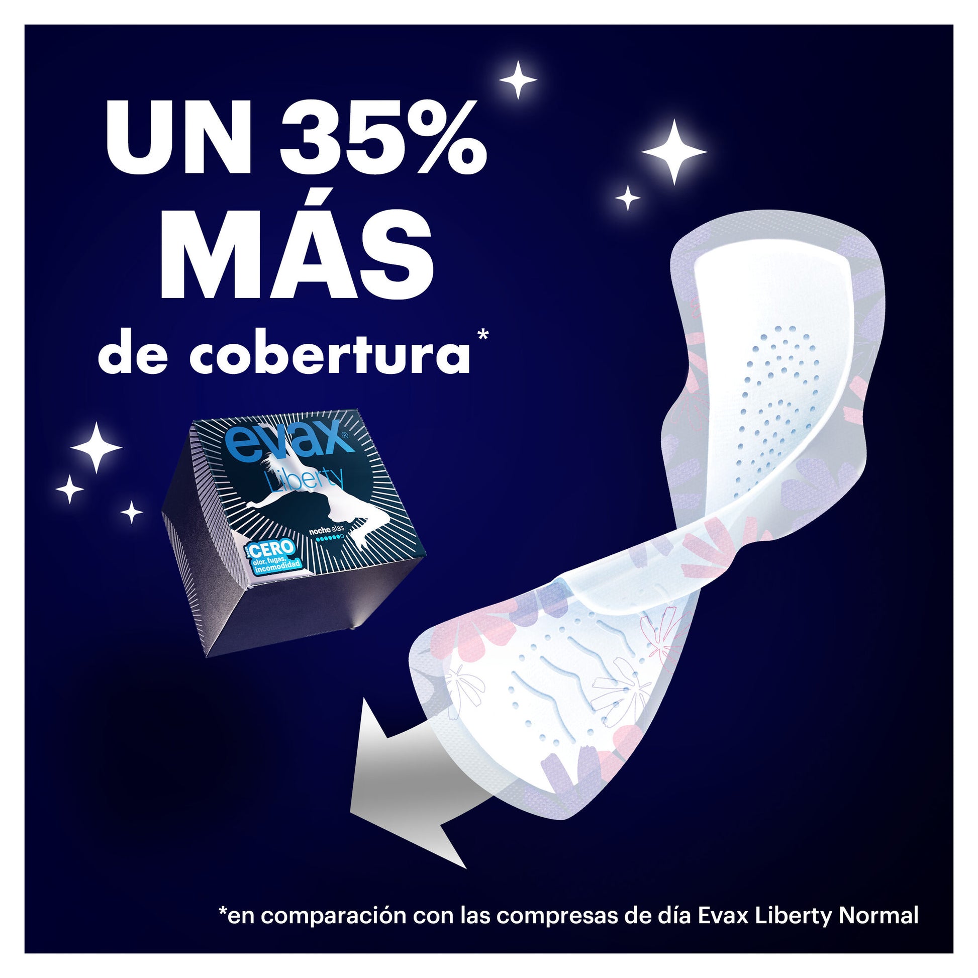 Compresa noche alas liberty Evax 9u