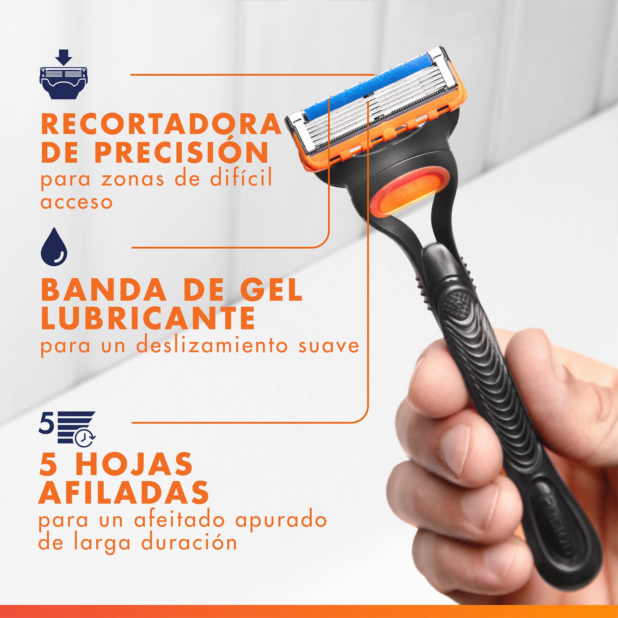 Maquina afeitar fusion 5 Gillette 1u