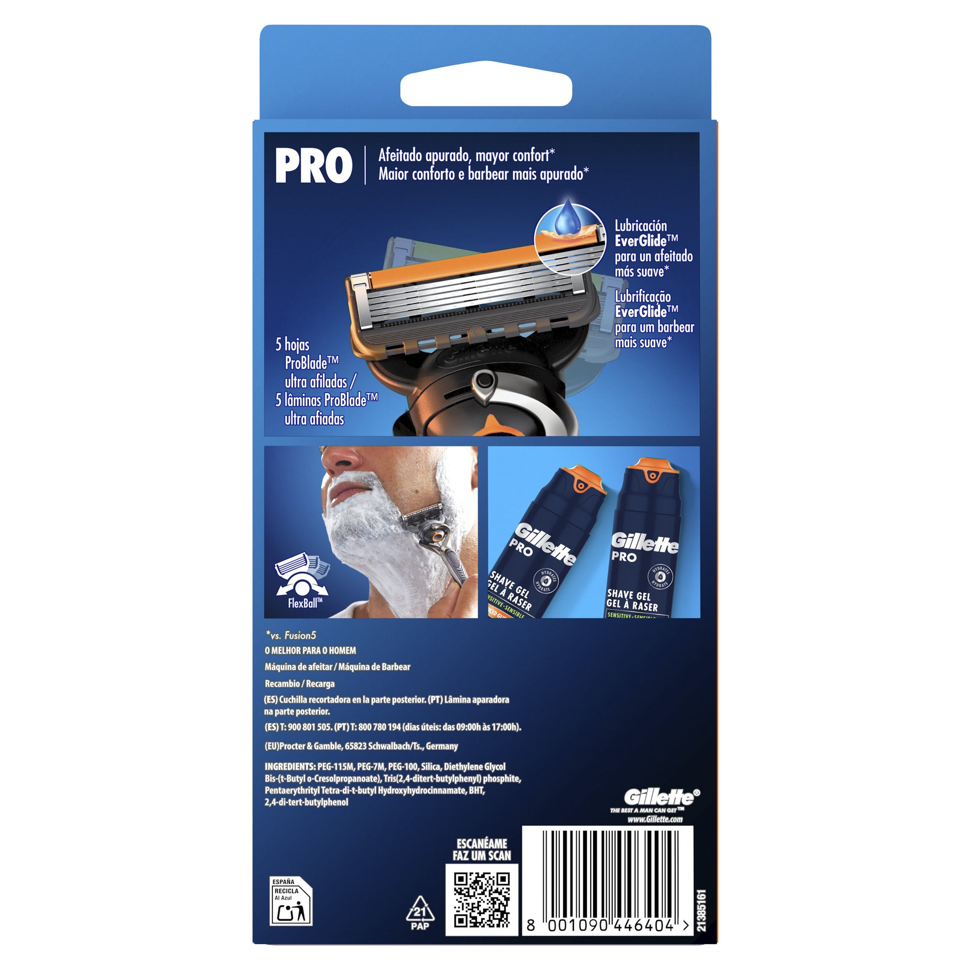 Maquina de afeitar proglide Gillette 1u
