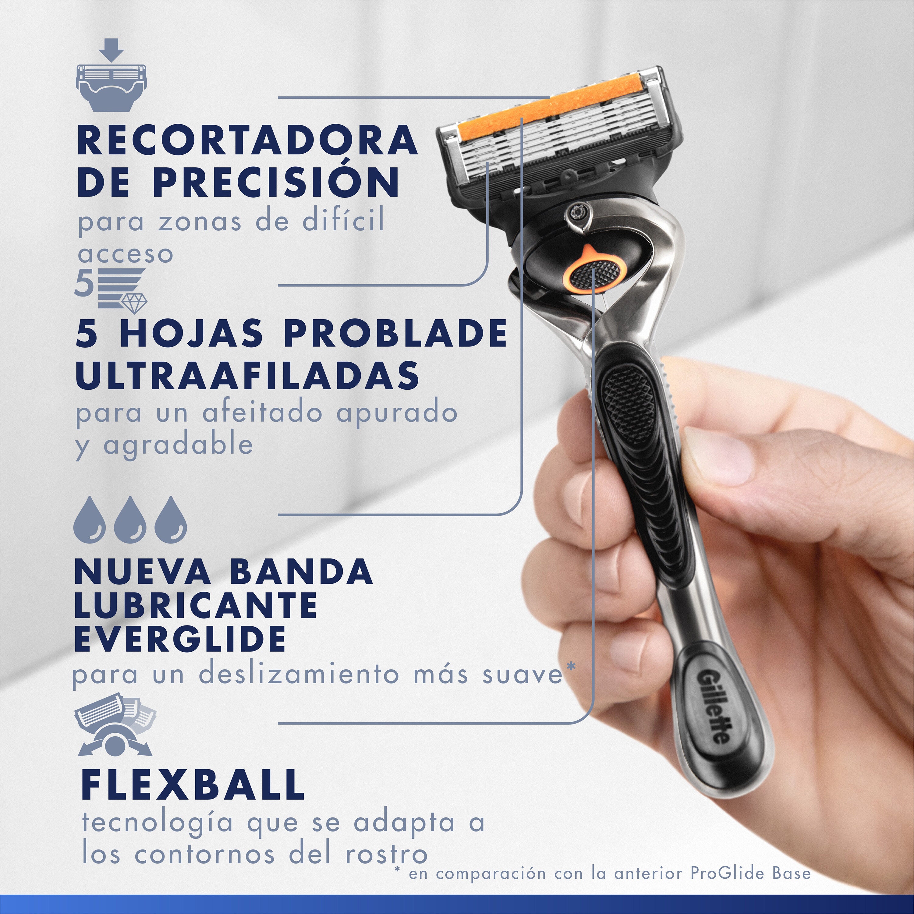 Maquina de afeitar proglide Gillette 1u