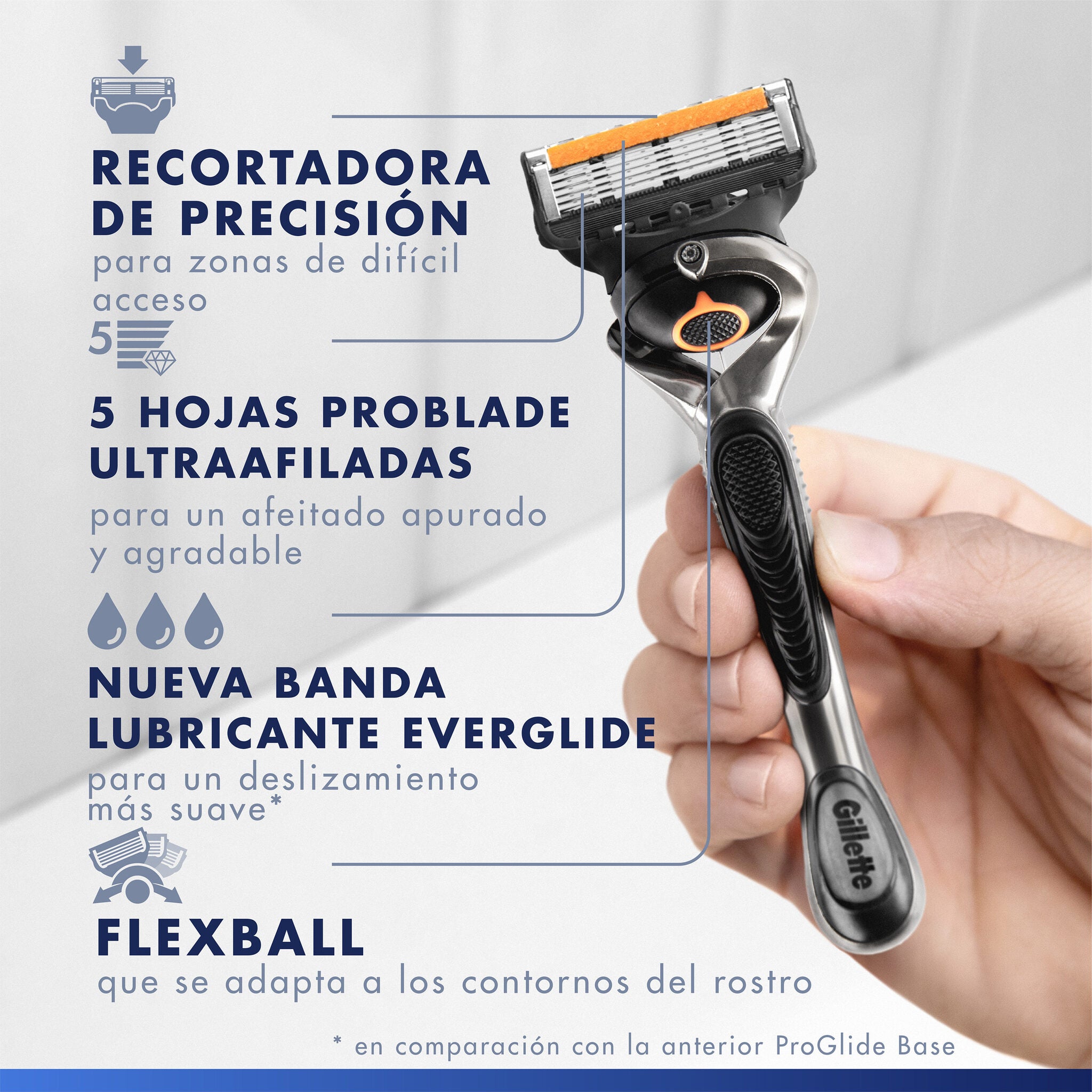 Recambio maquinilla proglide Gillette 4u