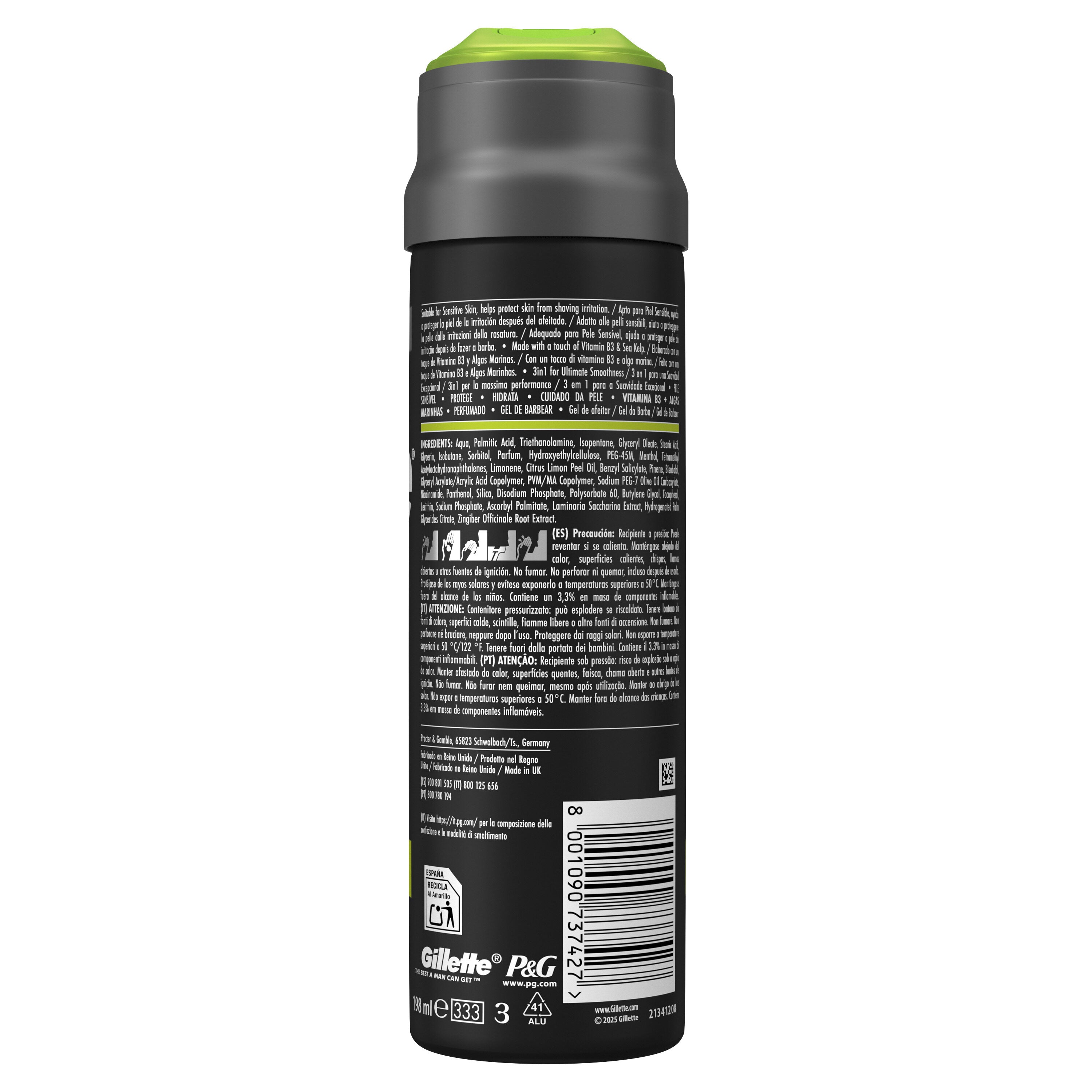 Gel labs Gillette 198ml