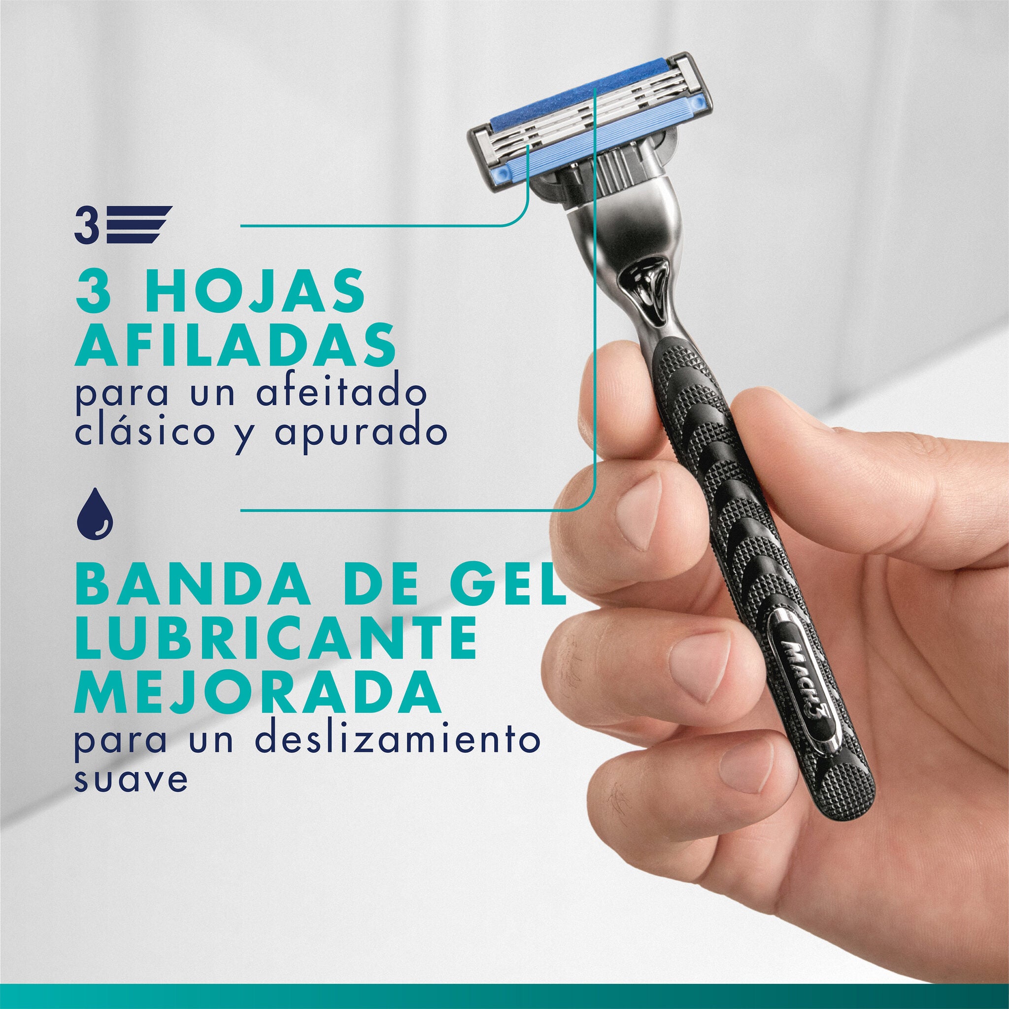 Maquina de afeitar mach 3 Gillette 1u