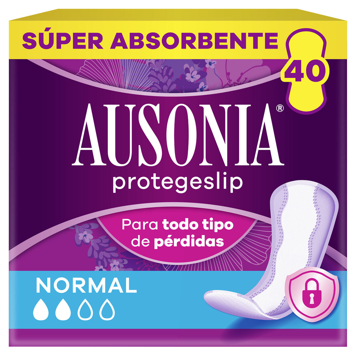 Protegeslip normal Ausonia 40u