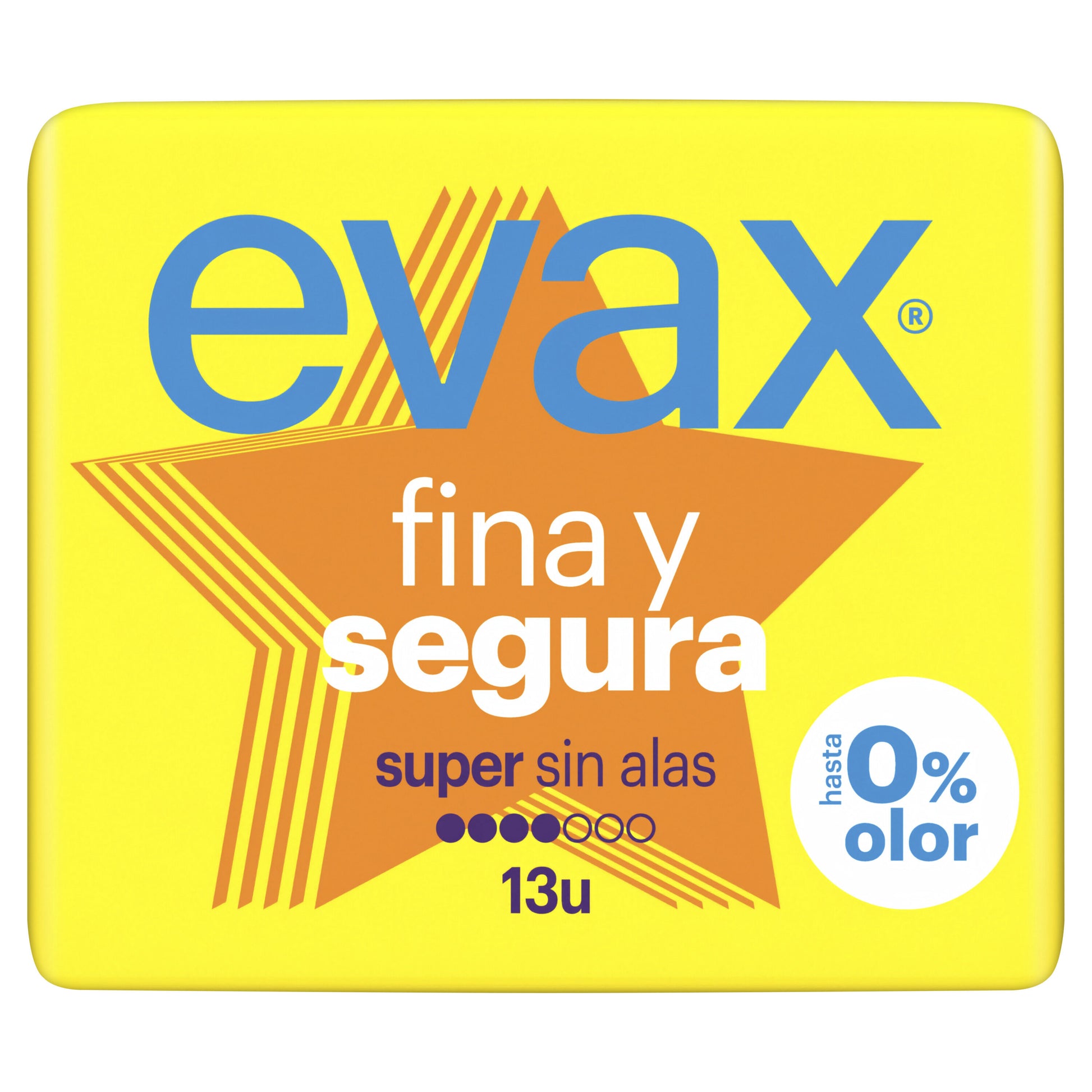 Compresa maxi fina y segura Evax 13u