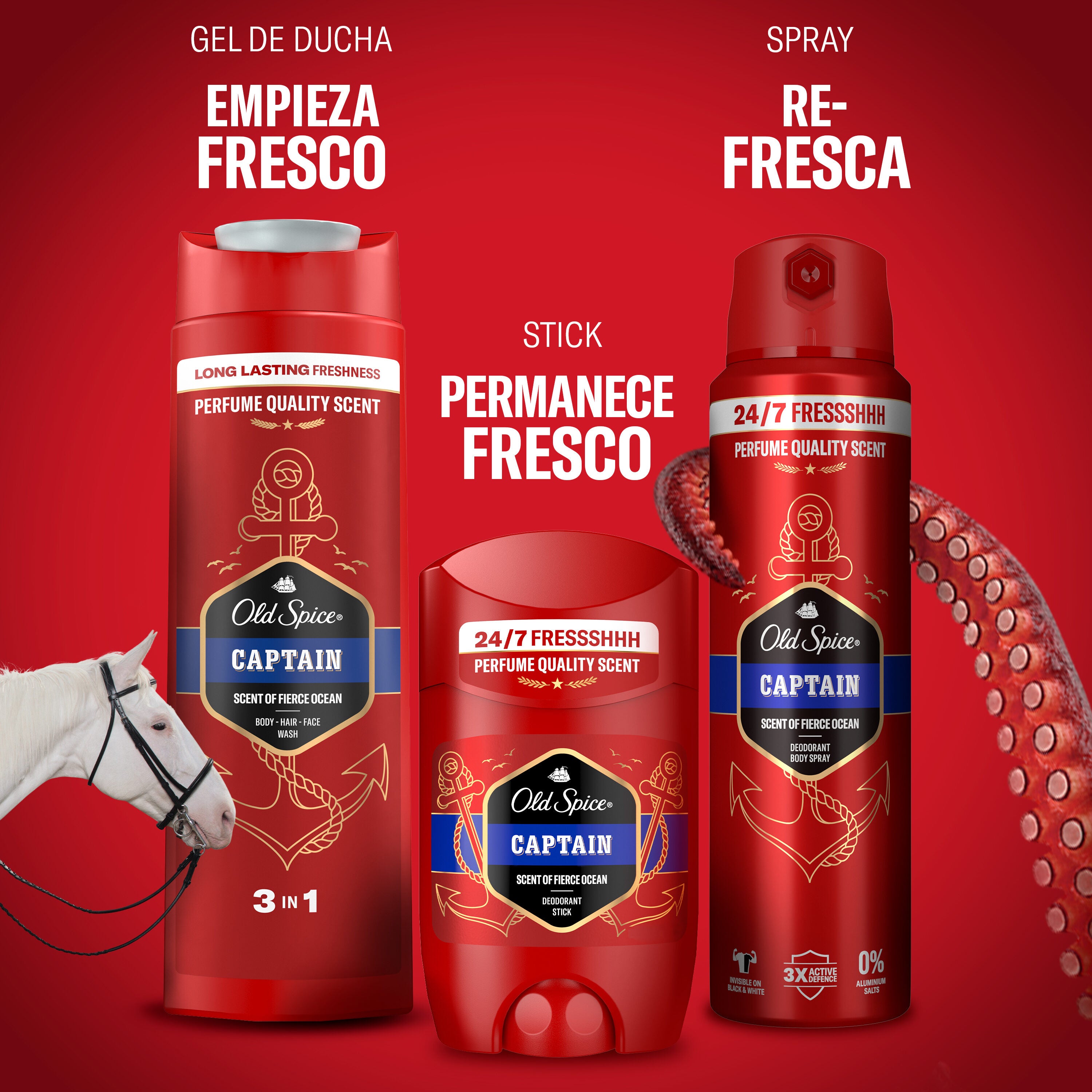 Desodorante stick hombre captain Old spice 50ml