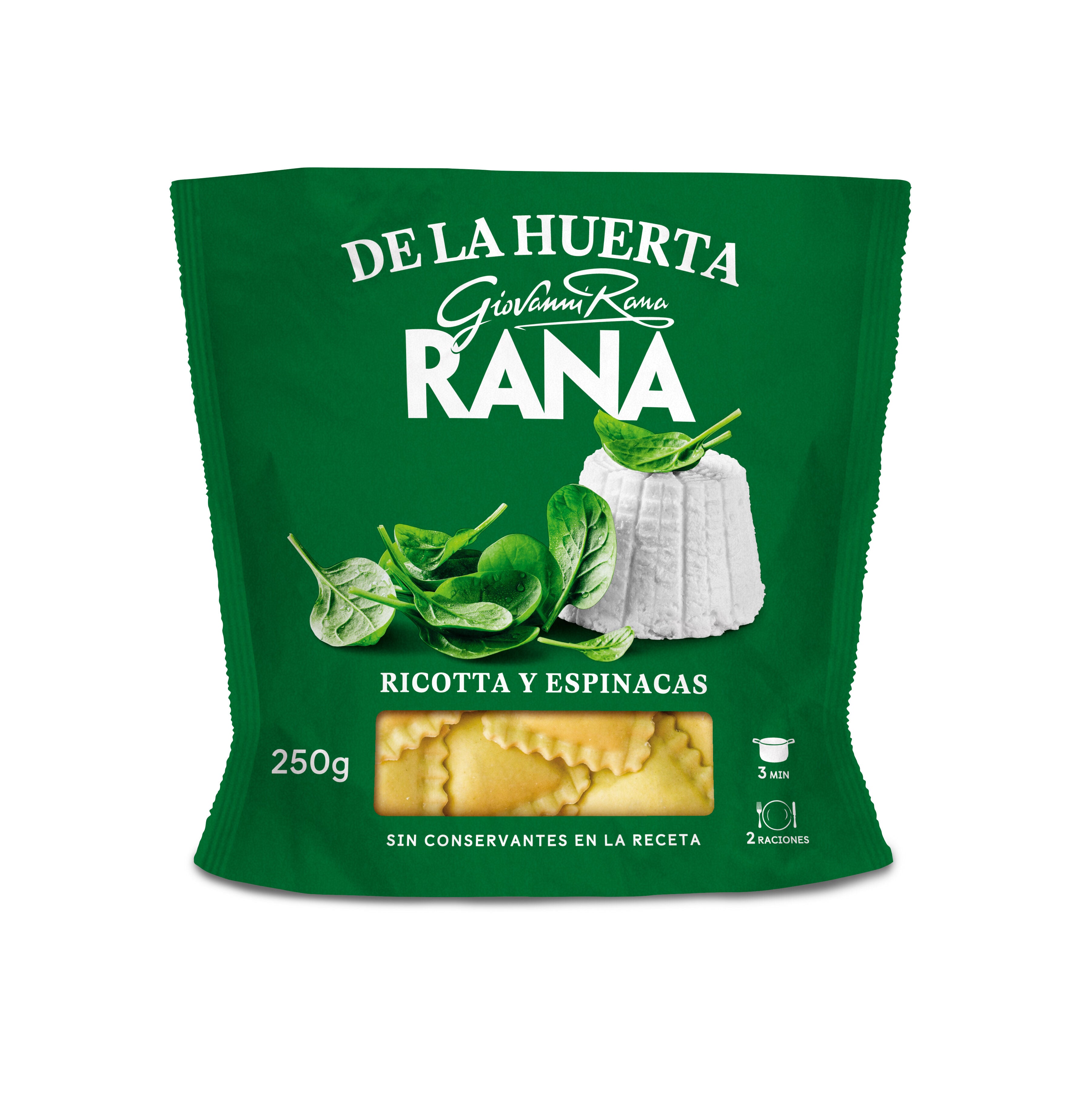 Tortelloni de la huerta ricotta y espinacas Rana 250g