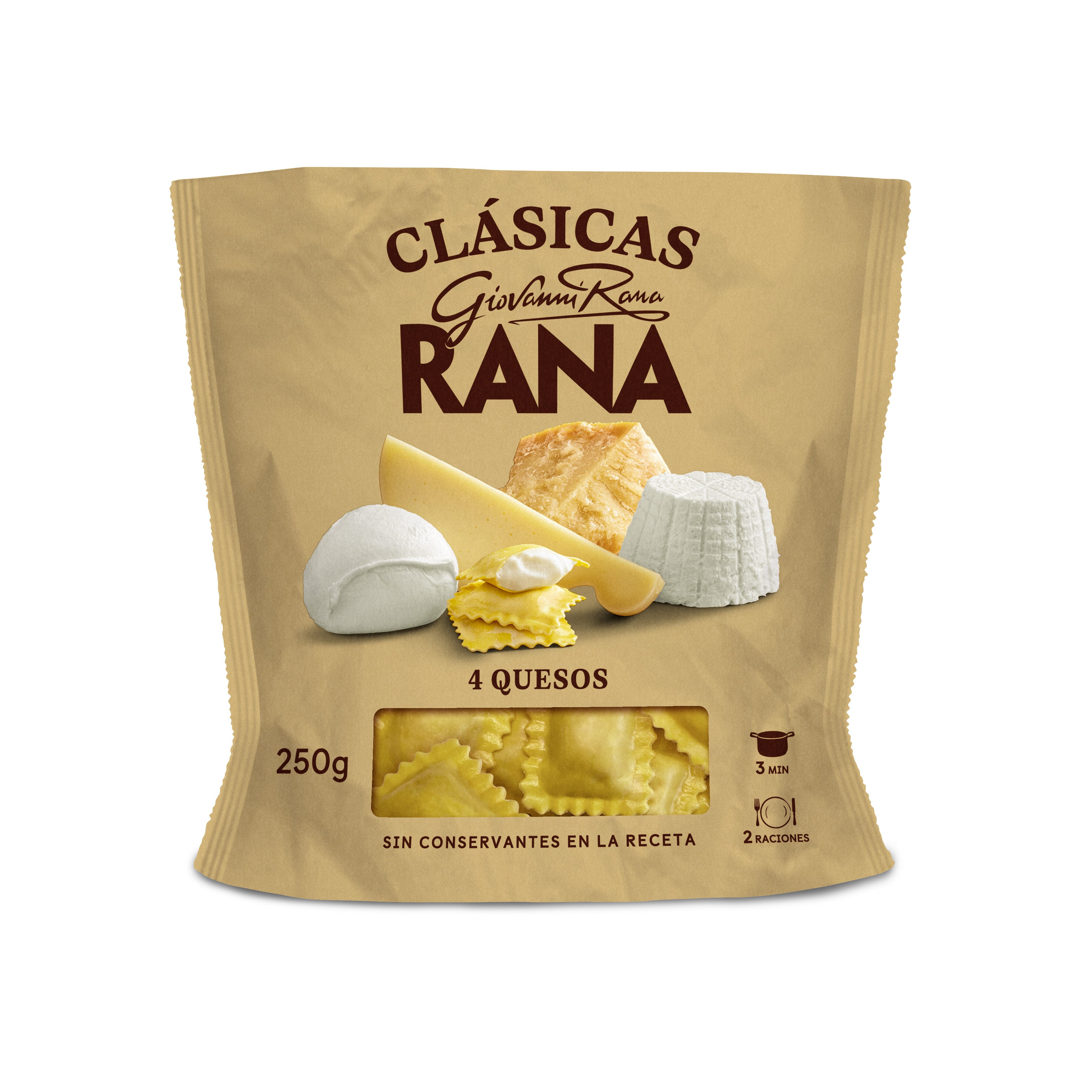 Ravioli 4 quesos Rana 250g