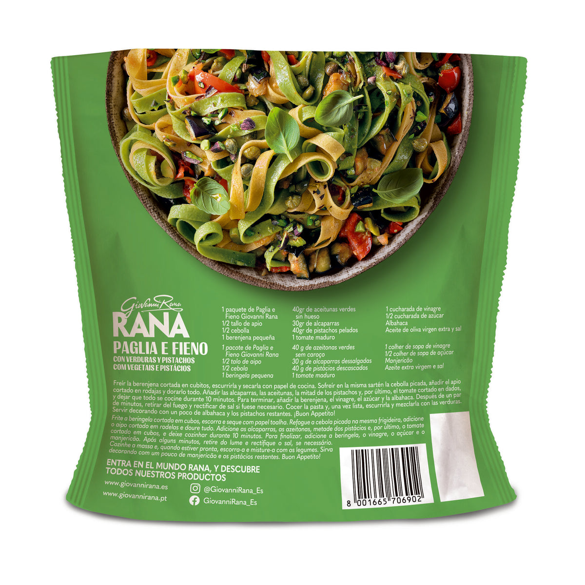 Tagliatelle paglia e fieno Rana 250g