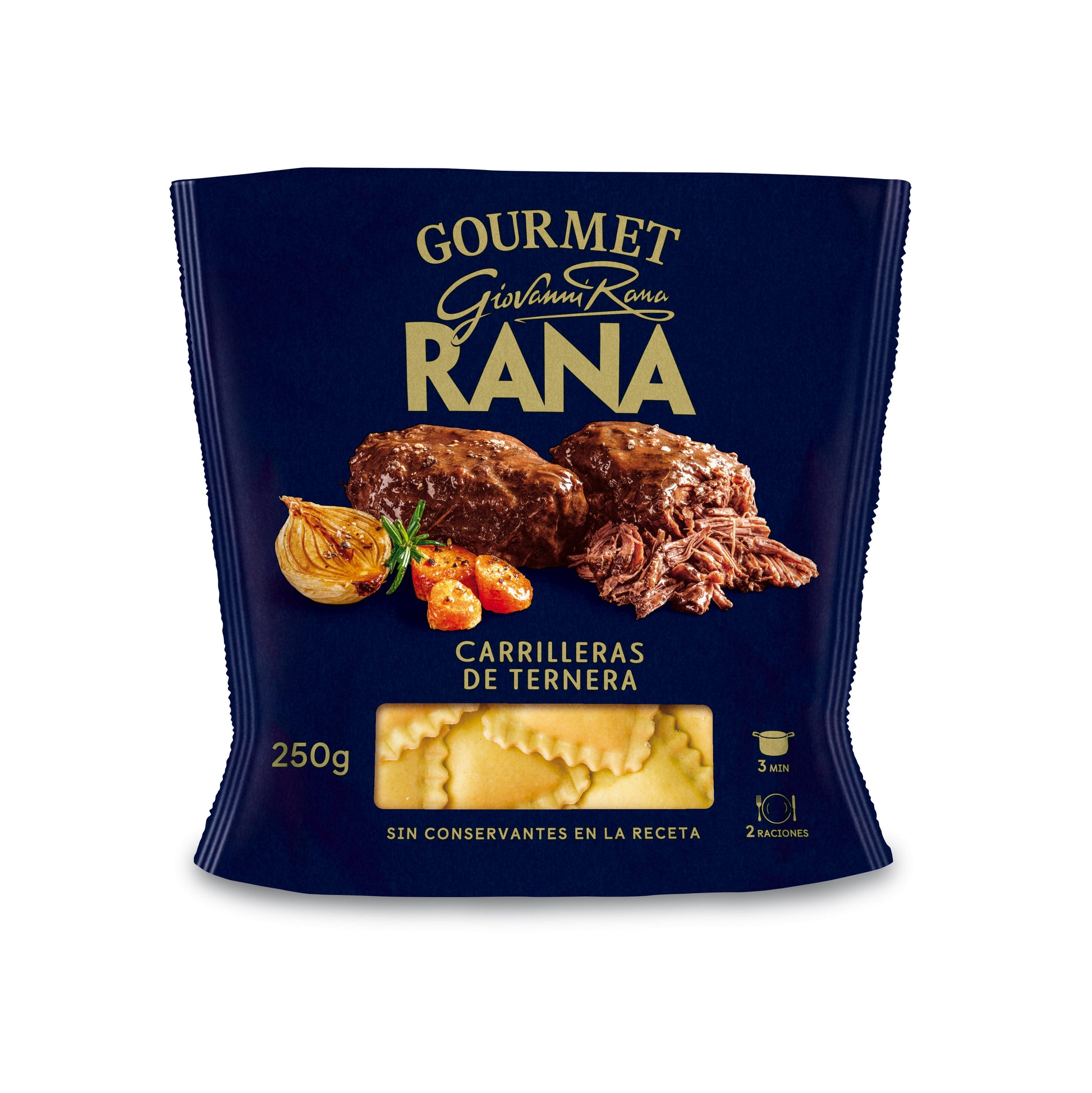 Ravioli carrillera ternera Rana 250g