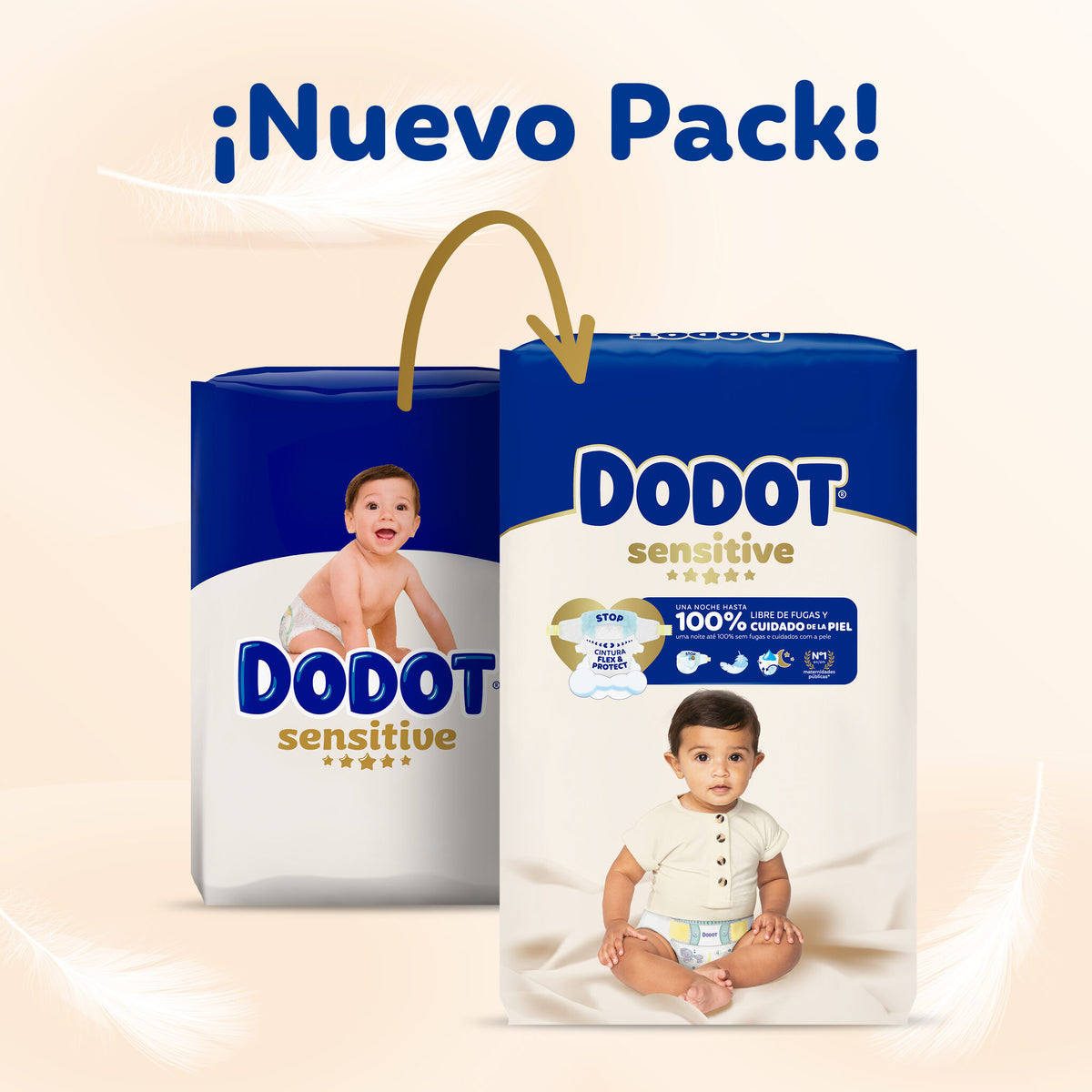 Pañal gateo 9-14 kg t4 Dodot 48u