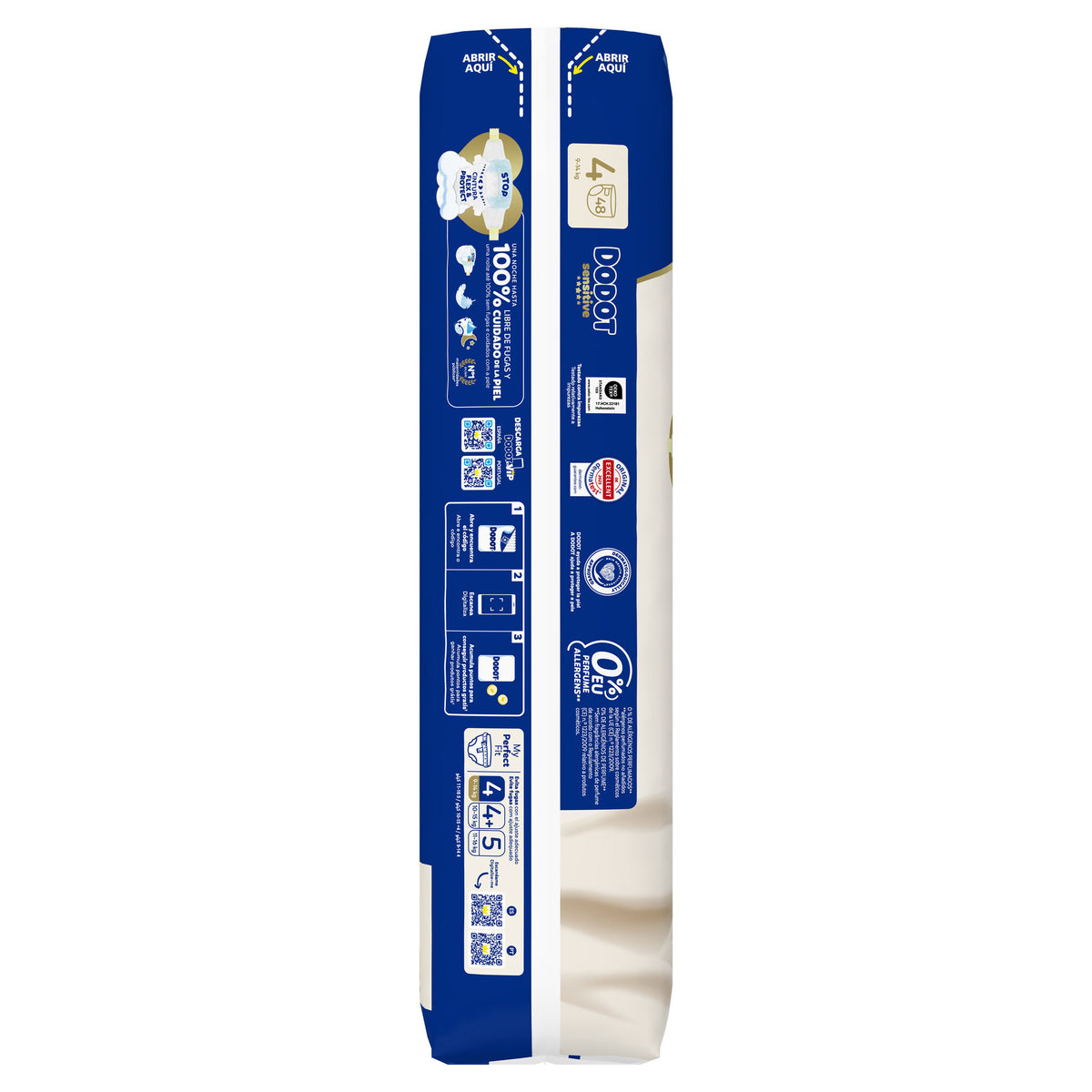 Pañal gateo 9-14 kg t4 Dodot 48u