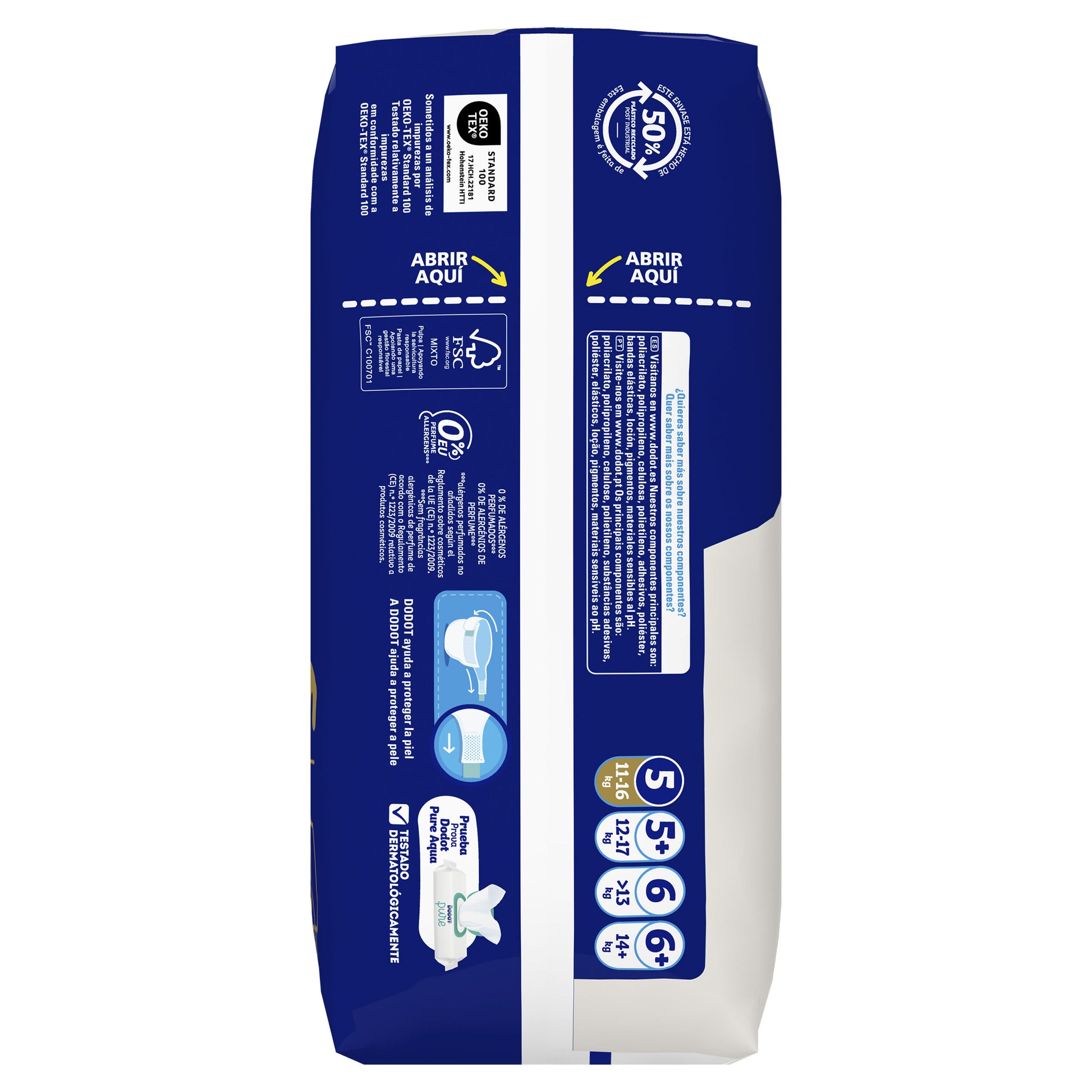 Pañal sensitive t5 Dodot 42u