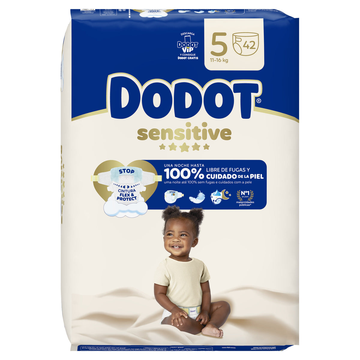 Pañal sensitive t5 Dodot 42u