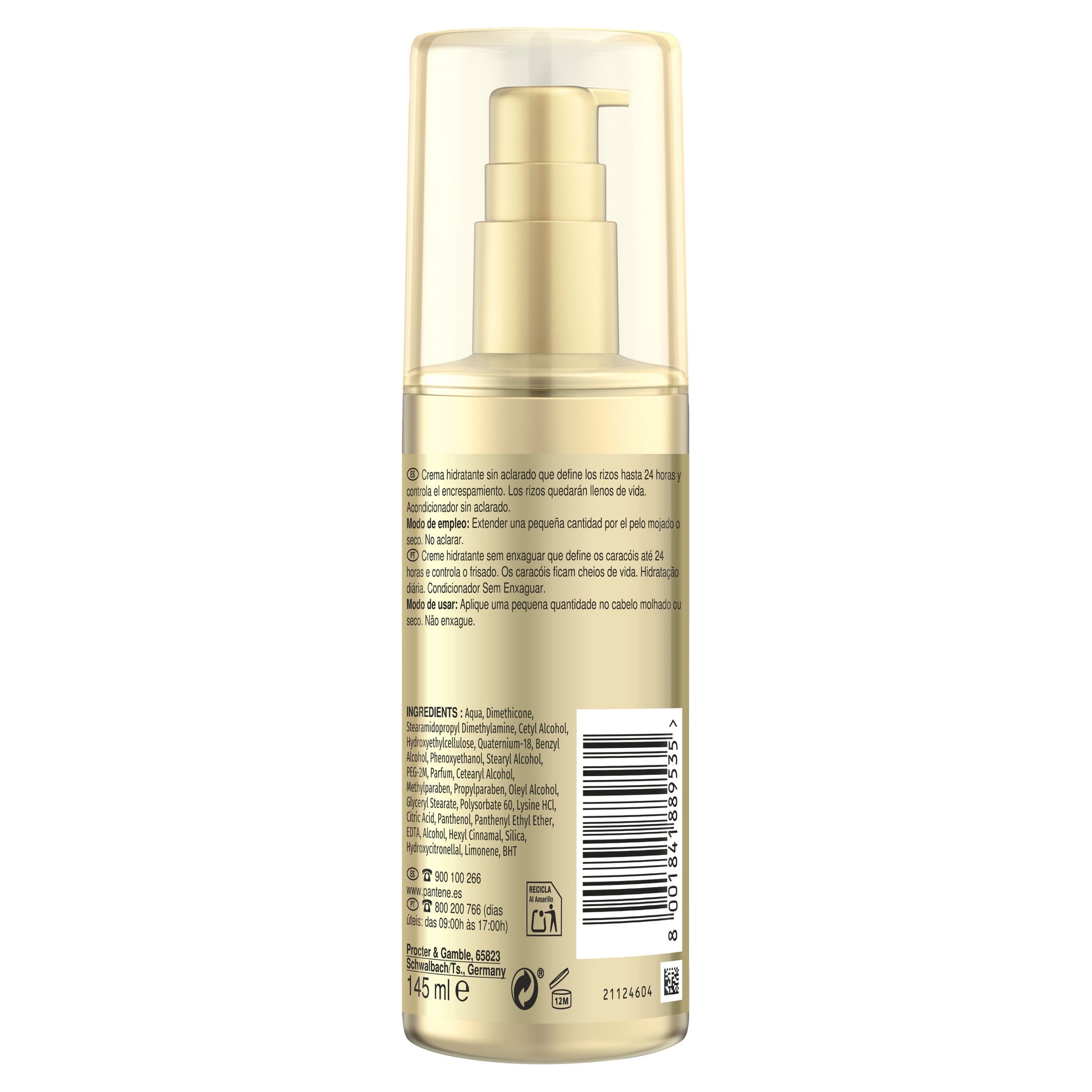 Mascarilla hidrocrema rizos Pantene 145ml