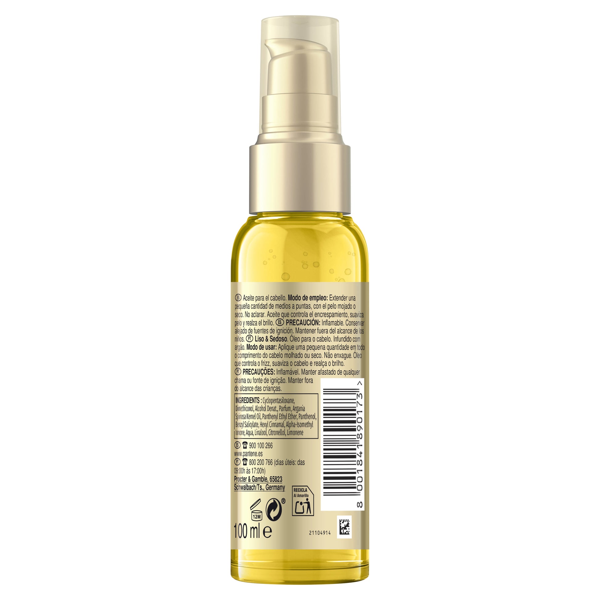 Acondicionador oil suave& liso Pantene 100ml