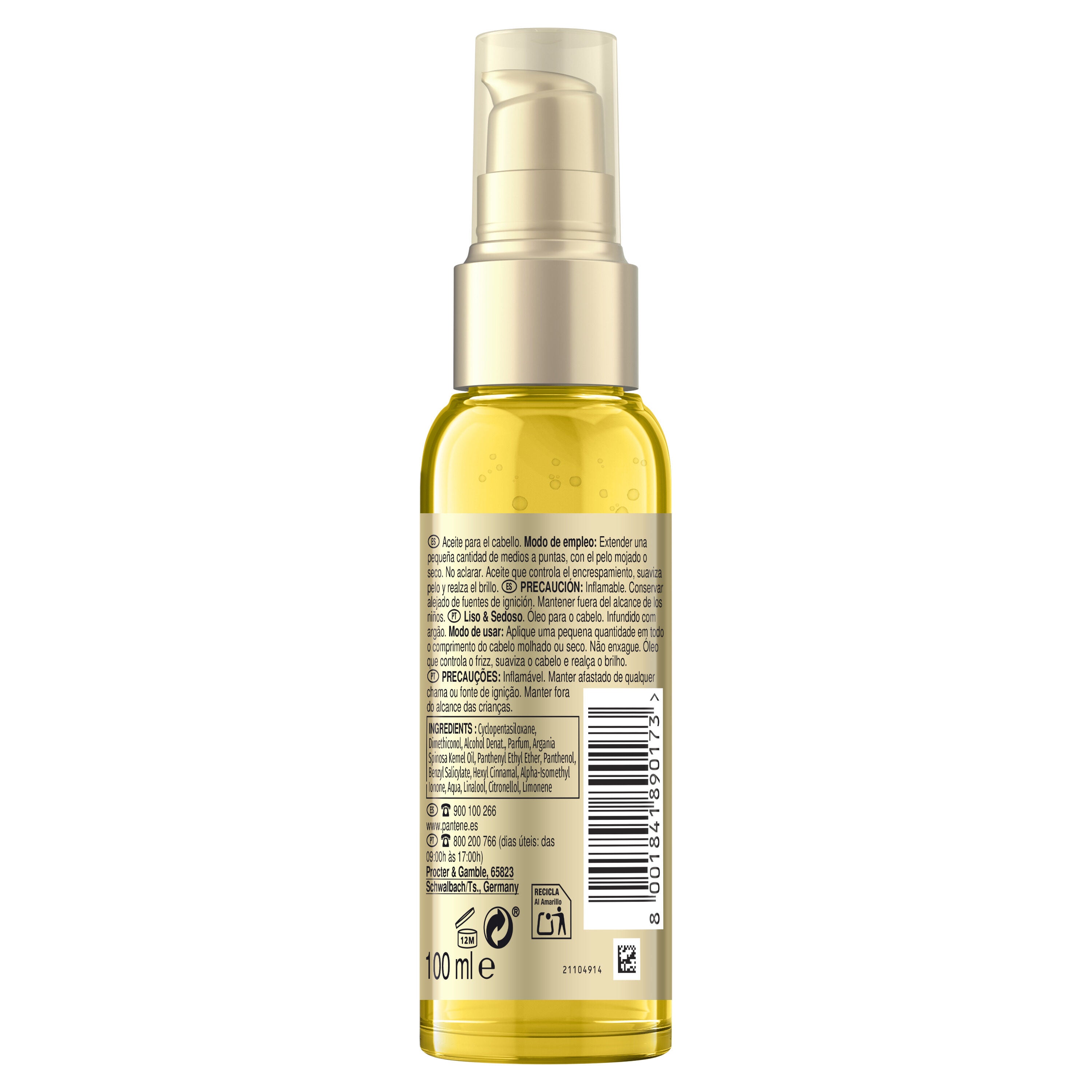 Acondicionador oil suave& liso Pantene 100ml