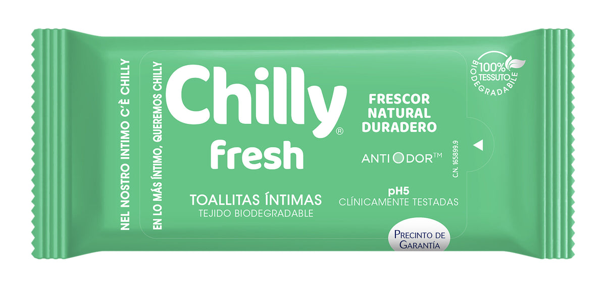 Toallita húmeda íntima Chilly 12u