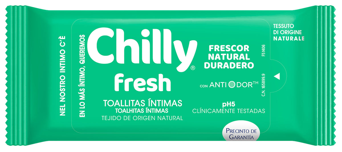 Toallita húmeda íntima Chilly 12u
