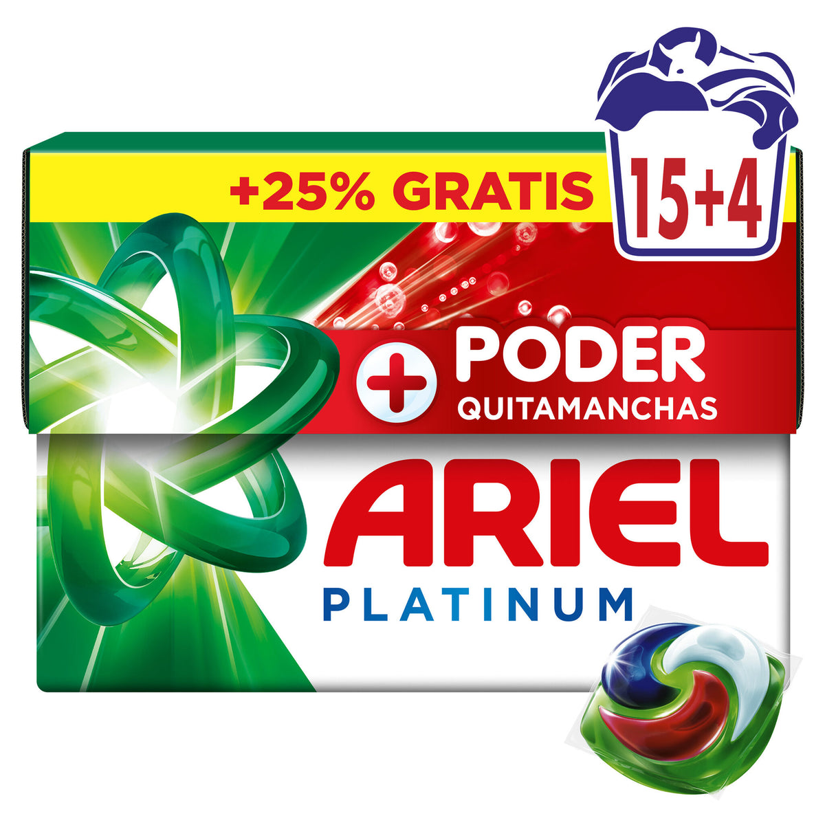 Detergente capsulas ultra oxi Ariel all in 1 19d