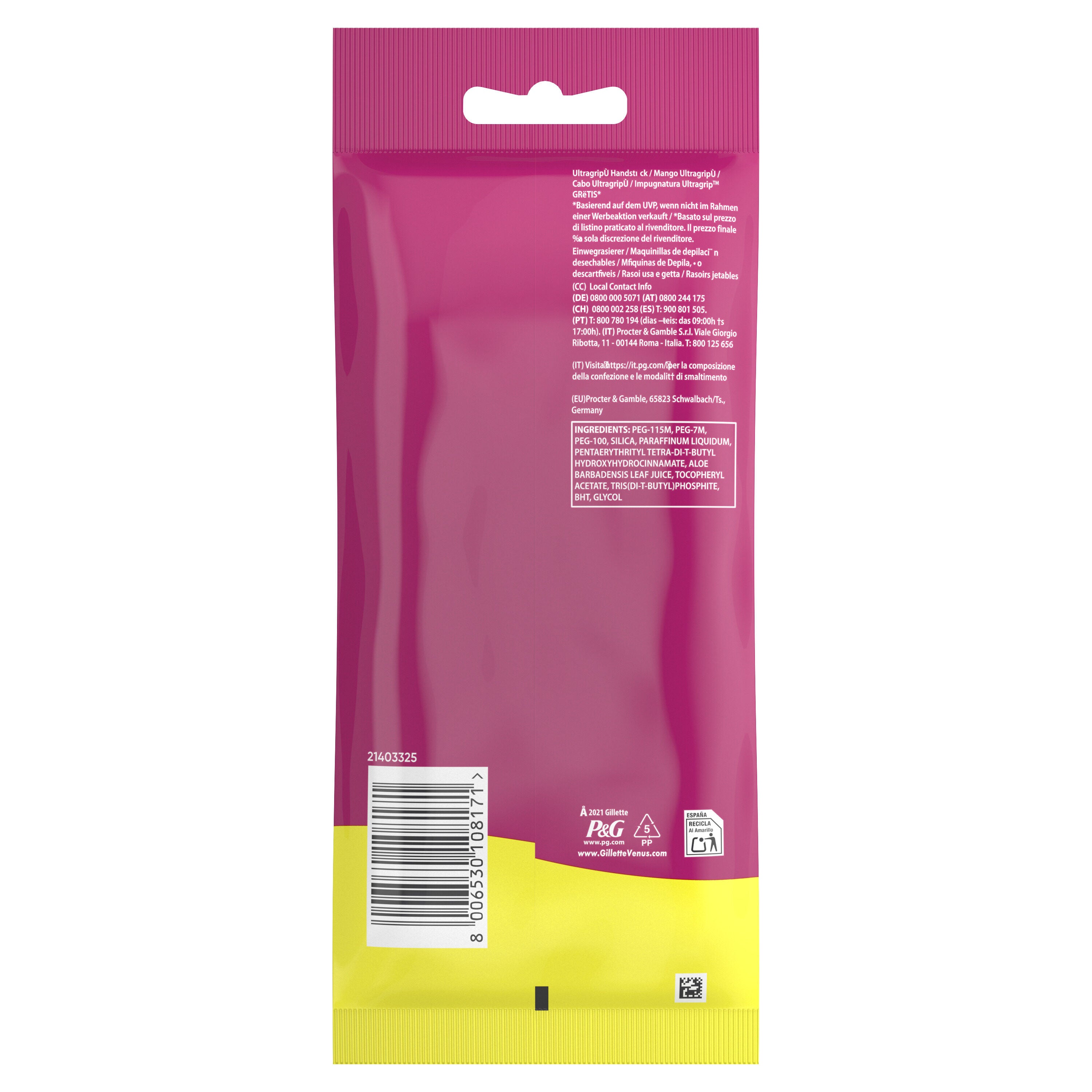 Maquinillas y recambios desechable mujer Gillette 5u