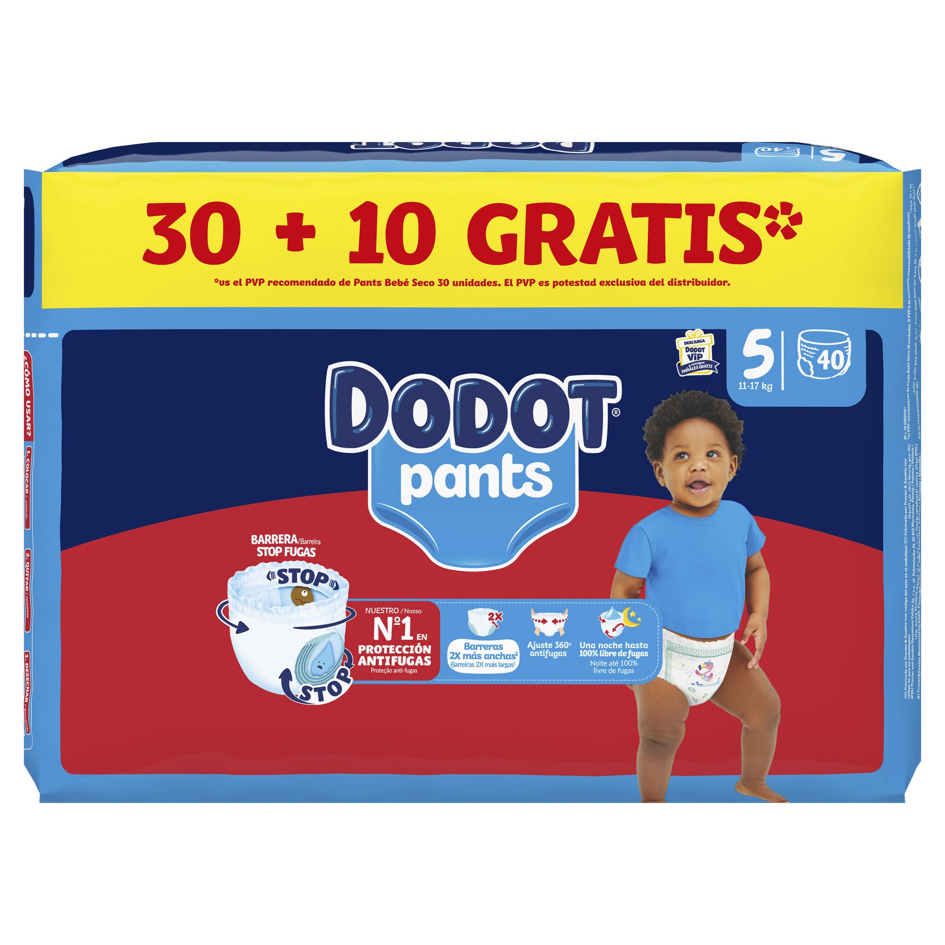 Pañal pants t5 Dodot 30+10